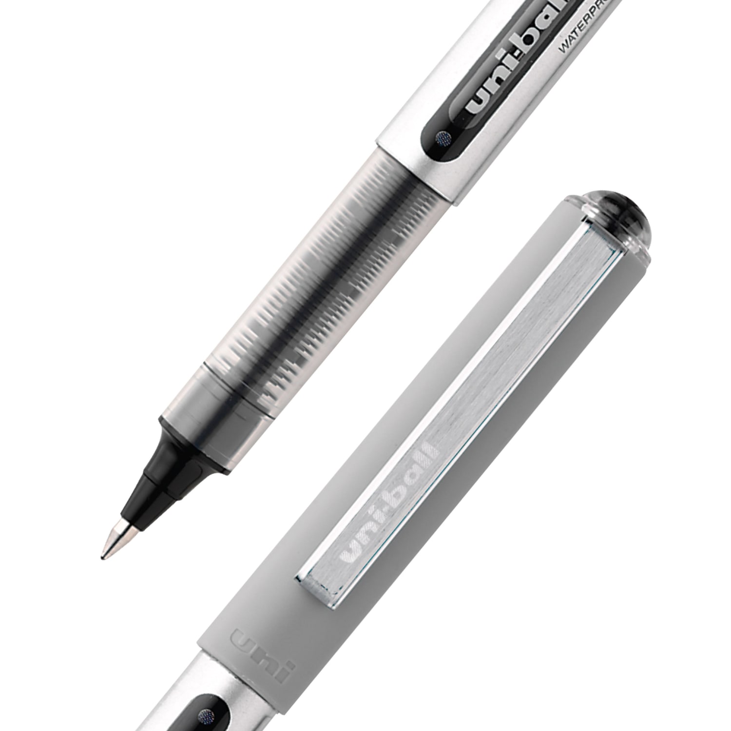 uni-ball Vision Rollerball Pens, Fine Point, 0.7 mm, Gray Barrel, Assorted Ink Colors, Pack Of 5 - Image 3