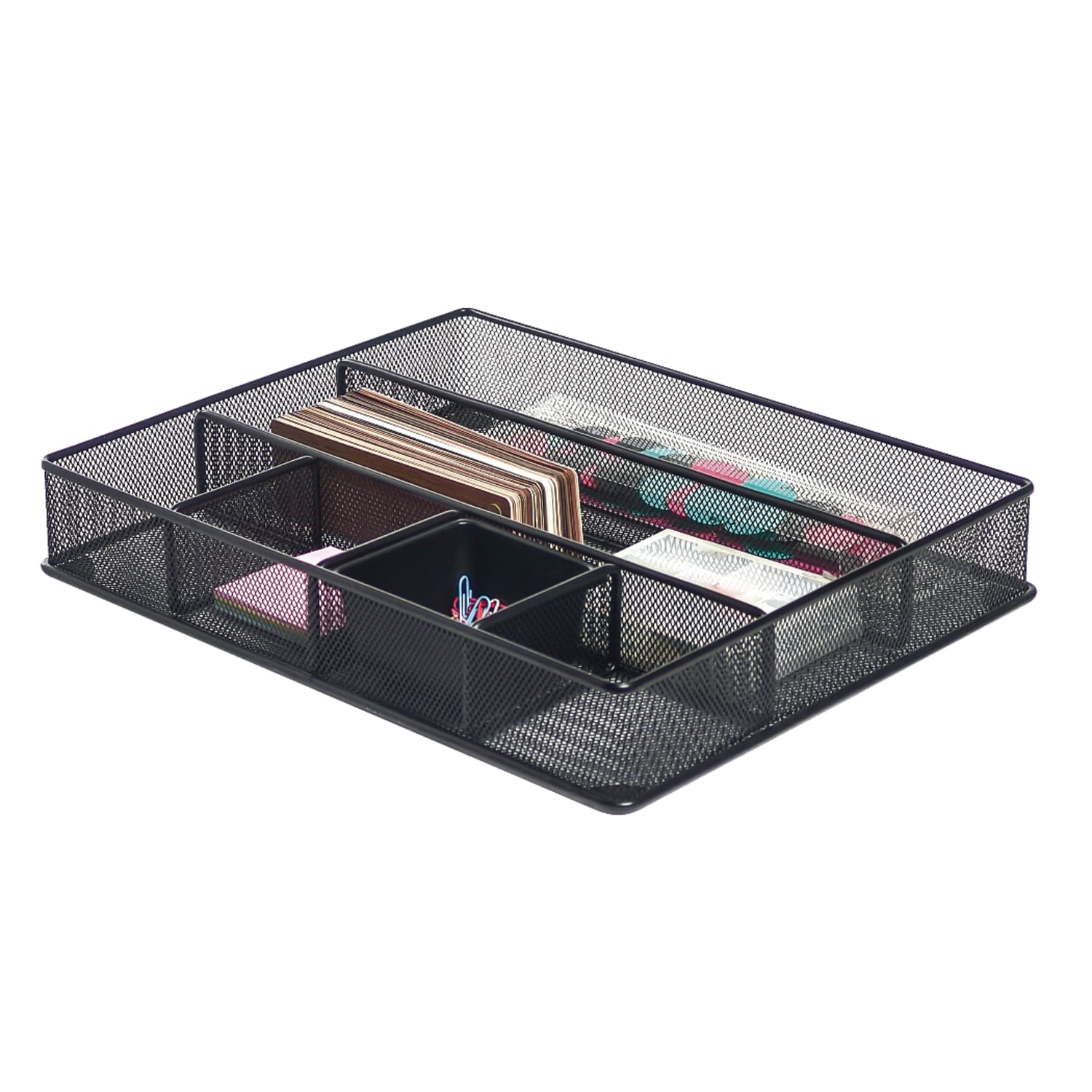 Office Depot Brand Mesh Large Drawer Organizer, Black