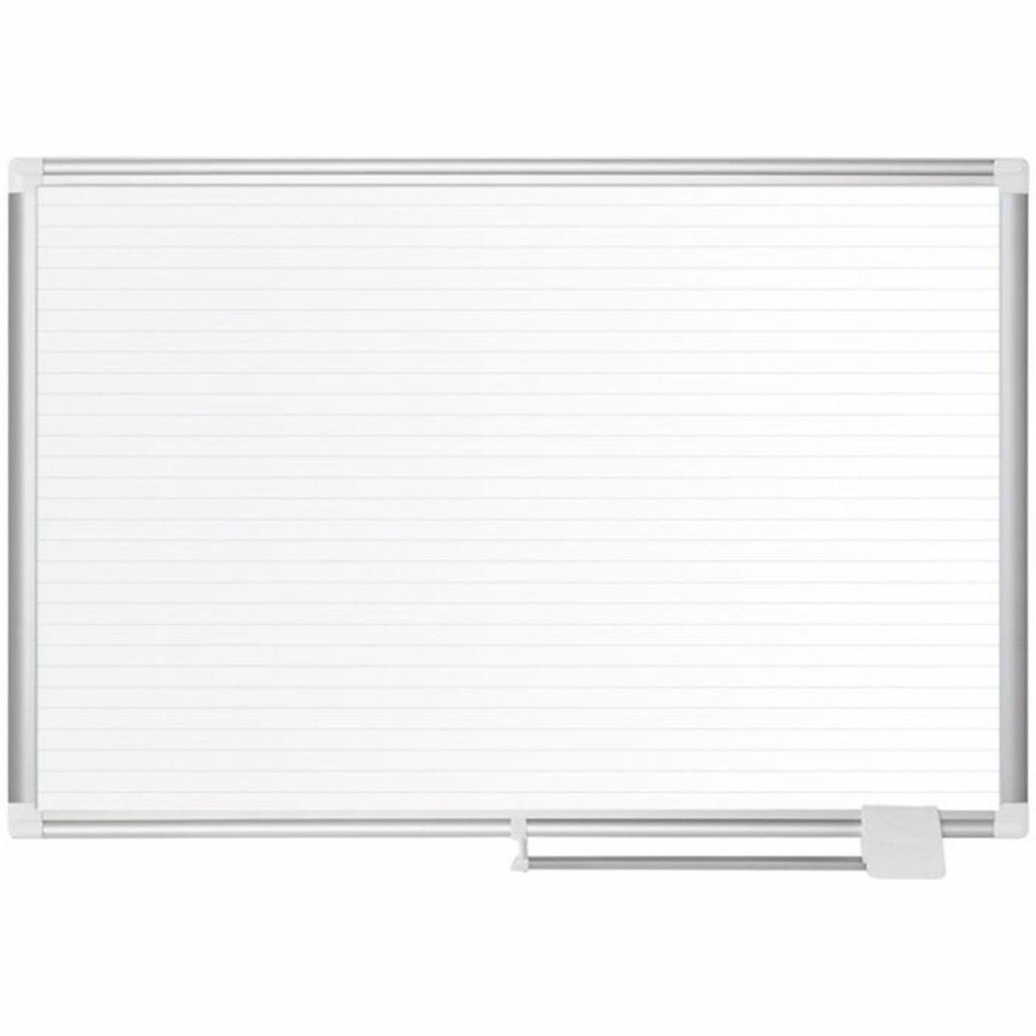MasterVision Planning Magnetic Dry-Erase Board With 1in Grid, Laquered Steel, 36in x 48in, Aluminum Frame - Image 3