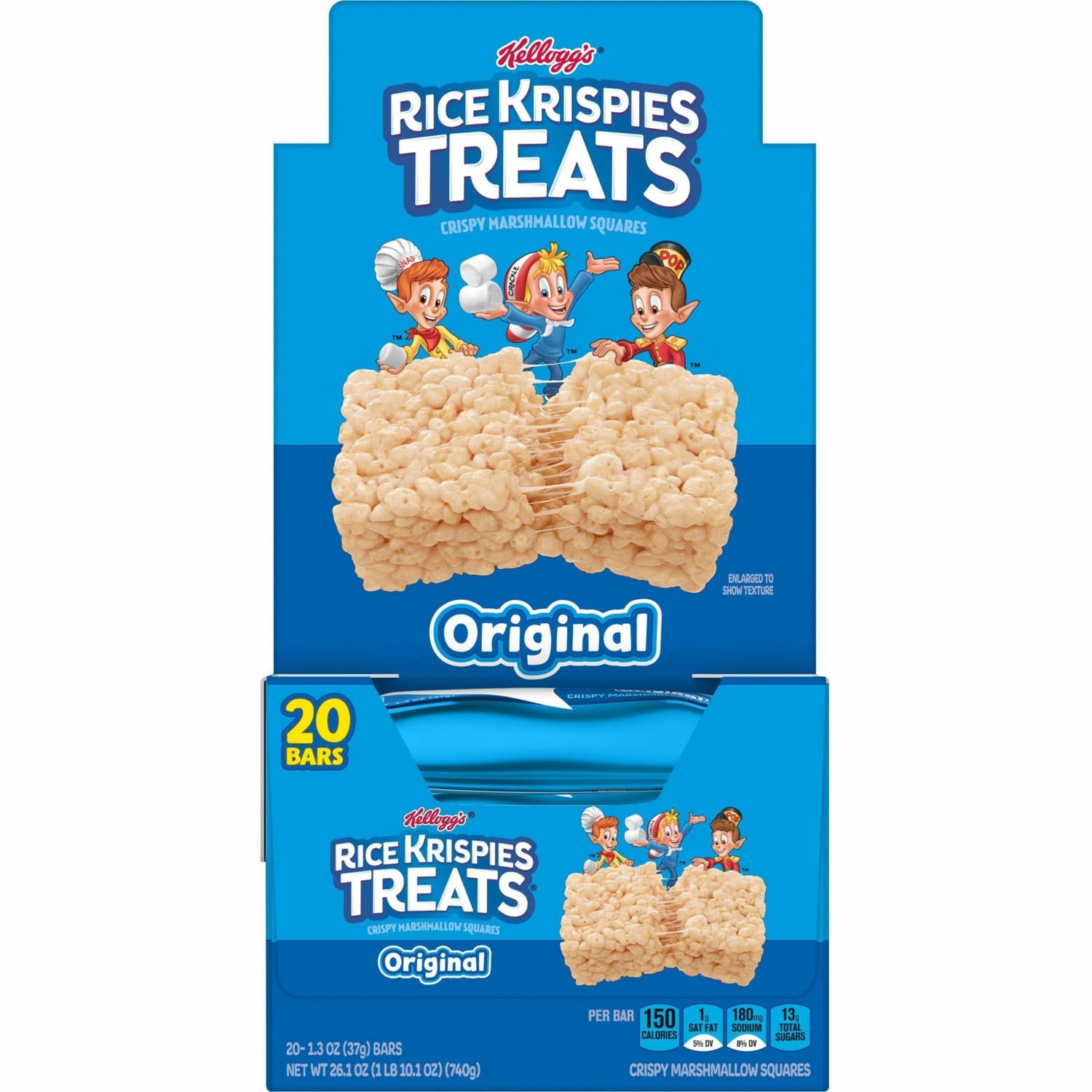 Kelloggs Rice Krispies Treats Original Bars, 1.3 Oz, Pack Of 20 - Image 5