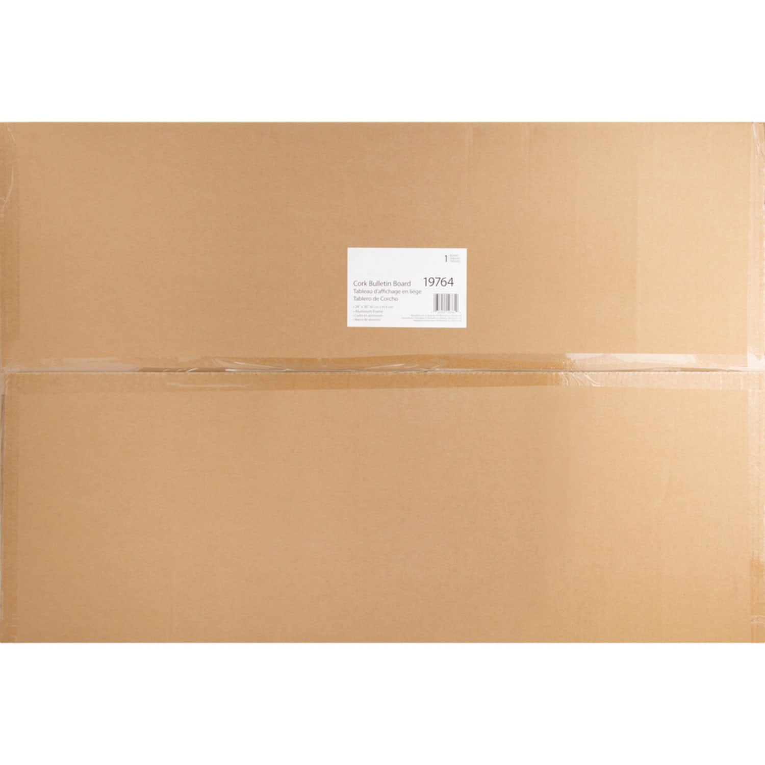 Lorell Basic Cork Board, 36in x 24in, Aluminum Frame With Brown Finish - Image 6