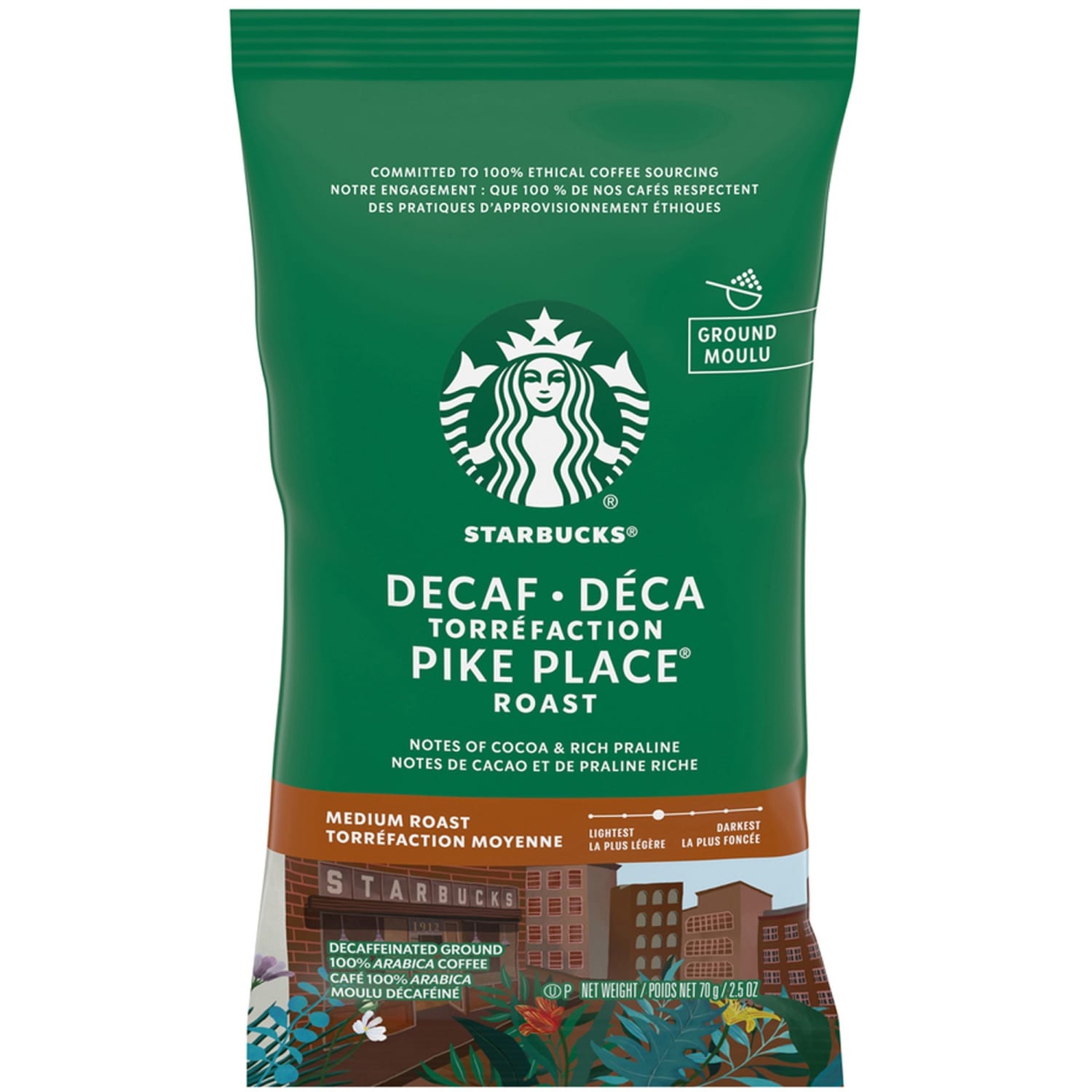 Starbucks Pike Place Single-Serve Coffee Packets, Decaffeinated, Carton Of 18 - Image 3