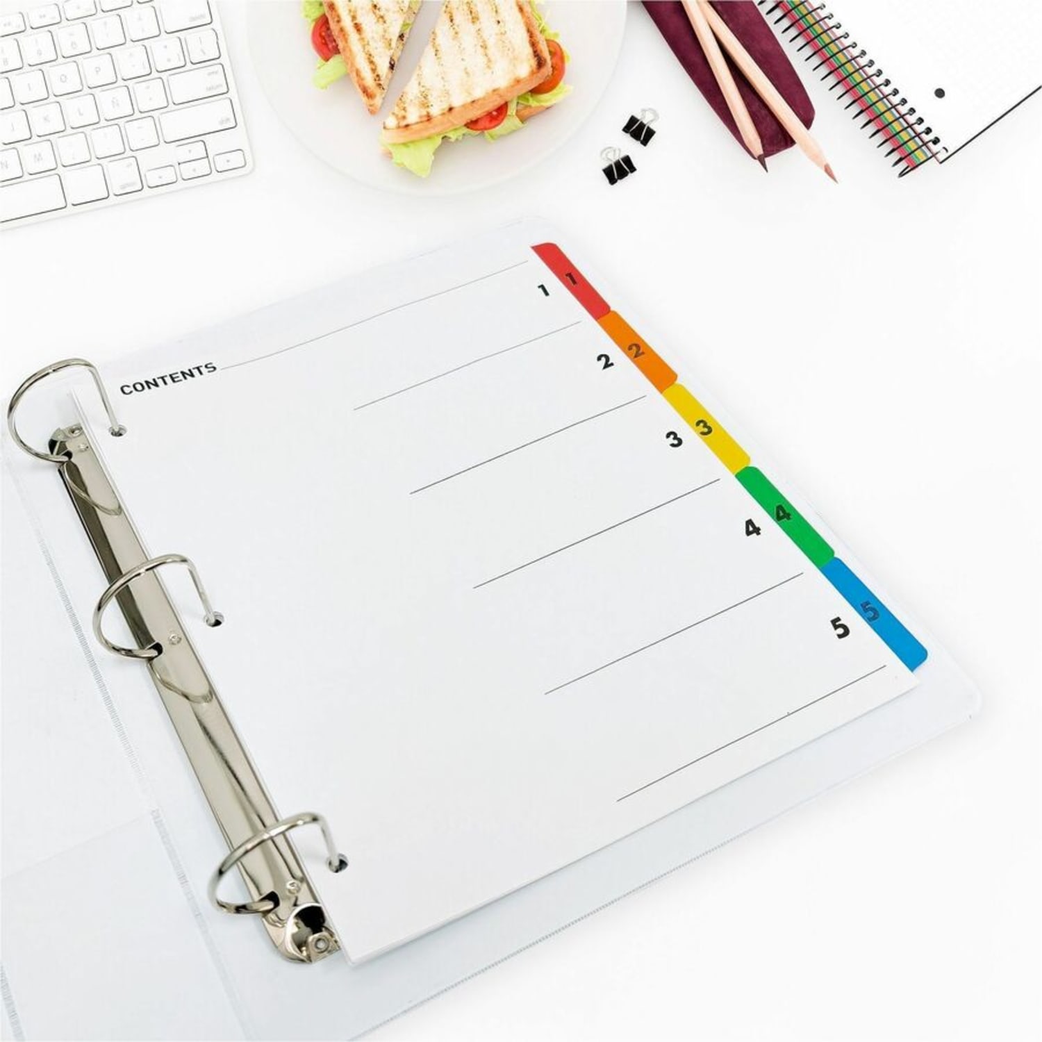 Sparco Quick Index Dividers With Table Of Contents Page, 1-5 - Image 5