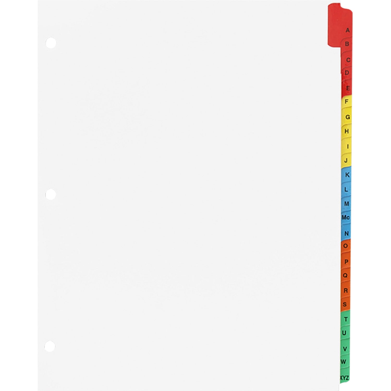 Sparco A-Z Quick Index Dividers With Contents Page, A-Z - Image 3