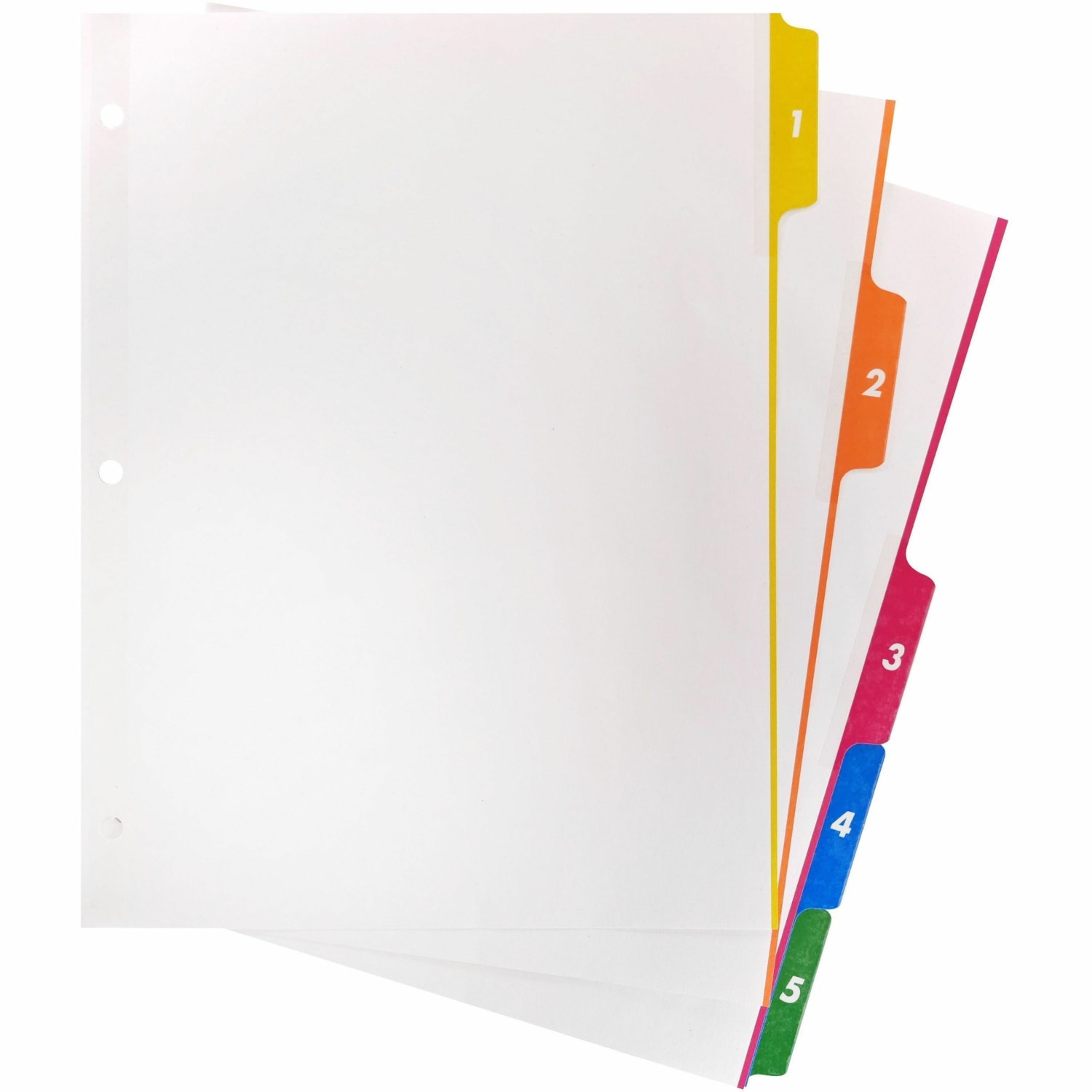 Sparco Quick Index Dividers With Table Of Contents Page, 1-5, Set Of 24 - Image 5