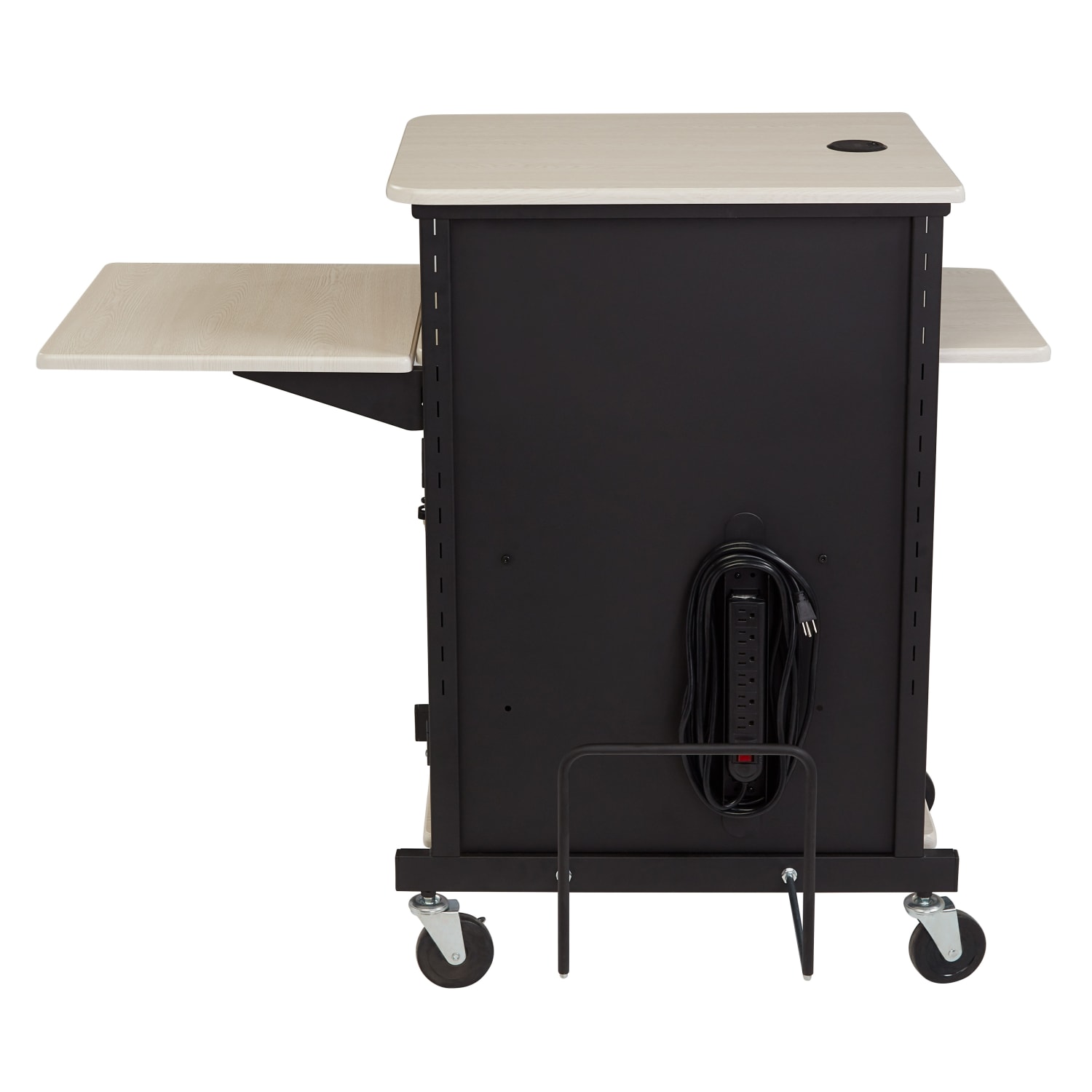 Oklahoma Sound Jumbo Plus Presentation Cart, Ivory/Black - Image 5