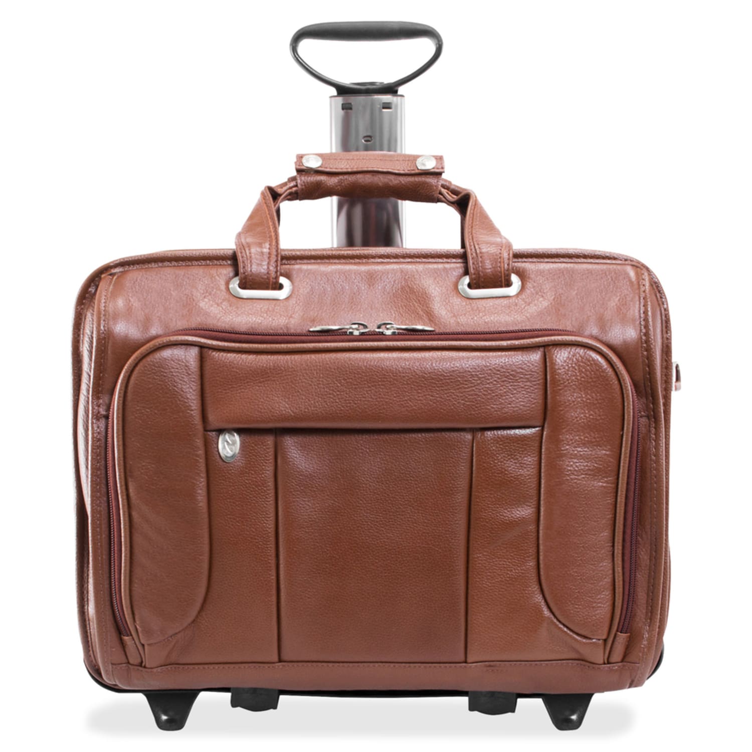 McKleinUSA 15.6in Leather Fly-Through Checkpoint-Friendly Patented Detachable -Wheeled Laptop Briefcase - 15704 - Image 5