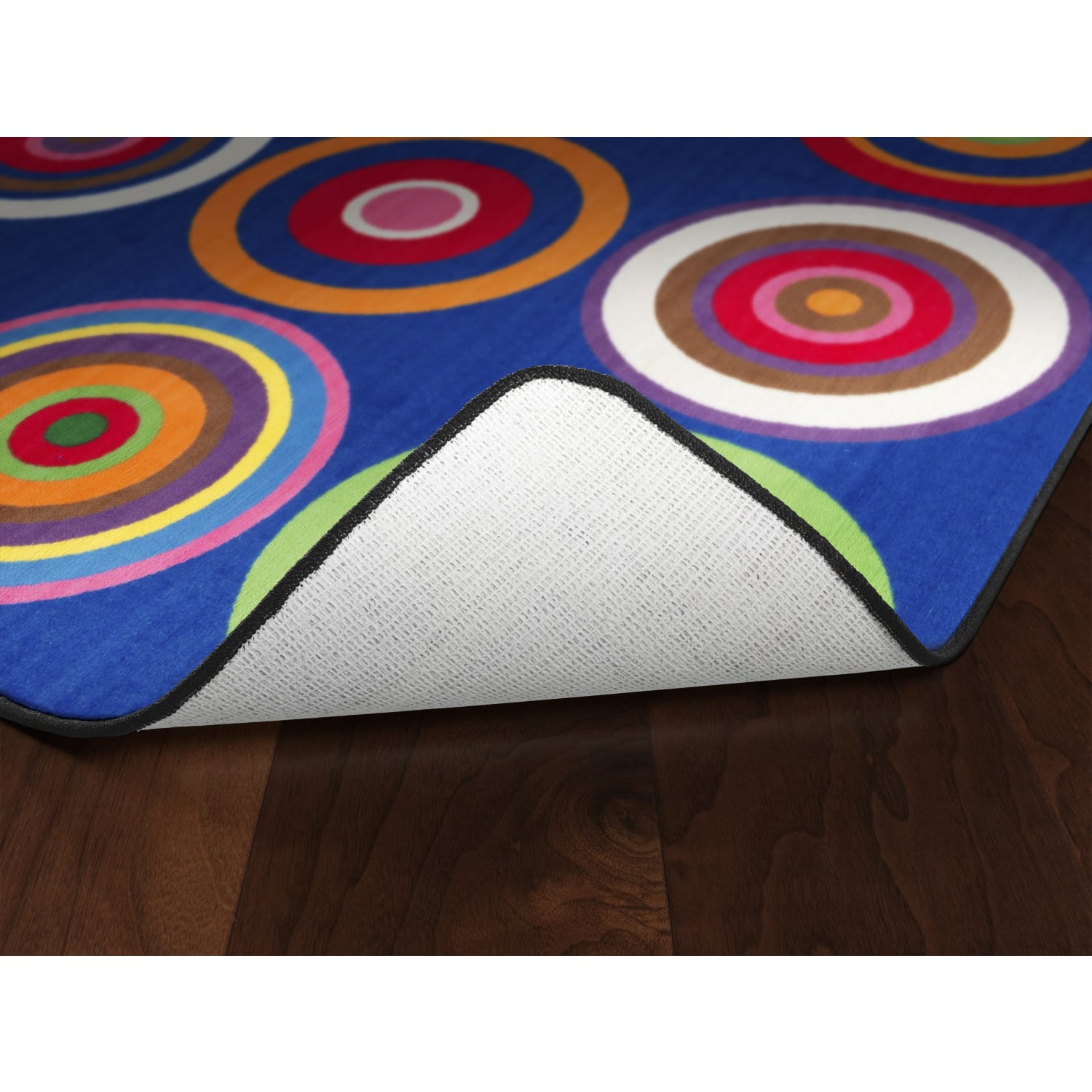 Flagship Carpets Color Rings Rug, Rectangle, 7ft 6in x 12ft, Indigo - Image 6