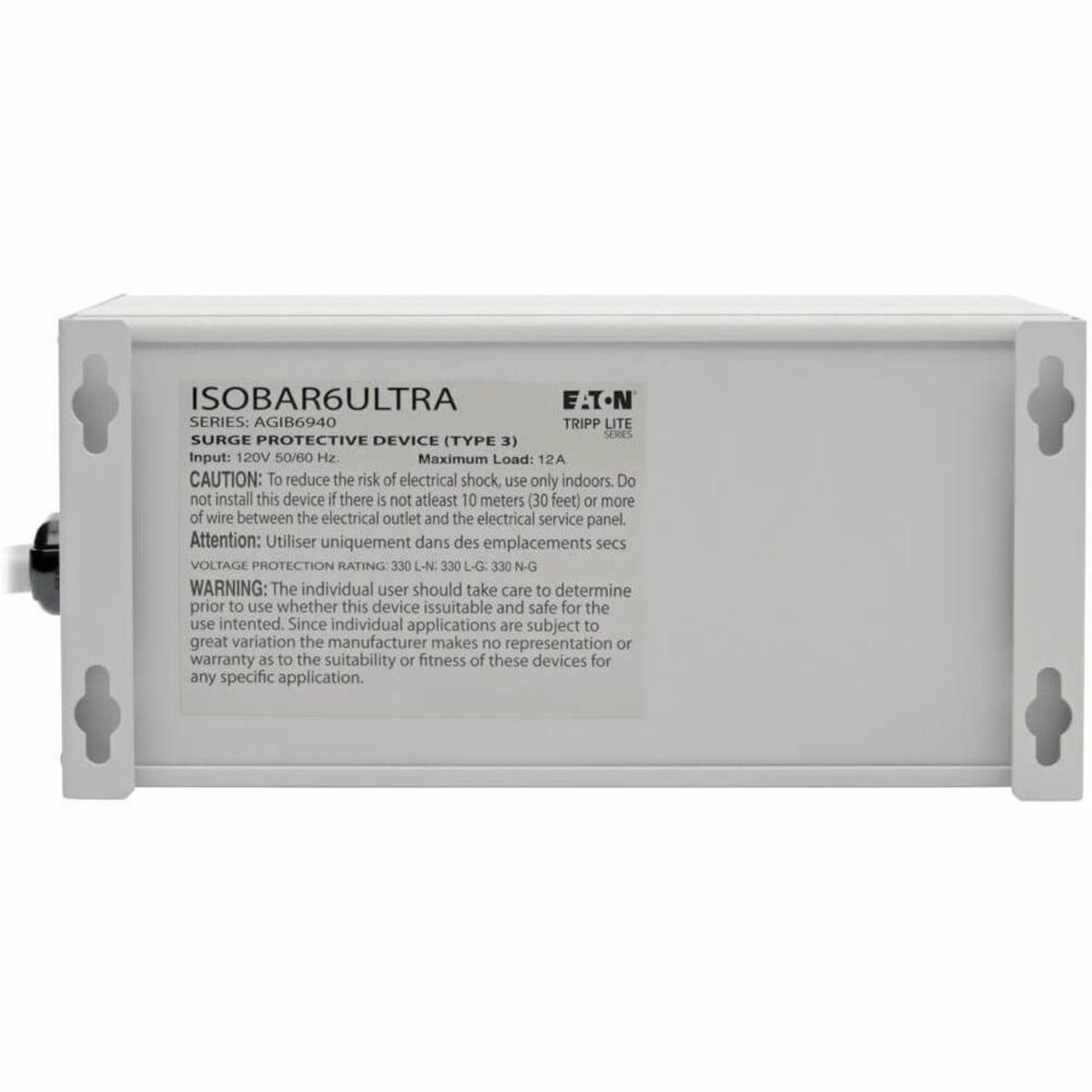 Tripp Lite Isobar Premium Surge Suppressor, 6-Outlet, 6ft Cord - Image 3