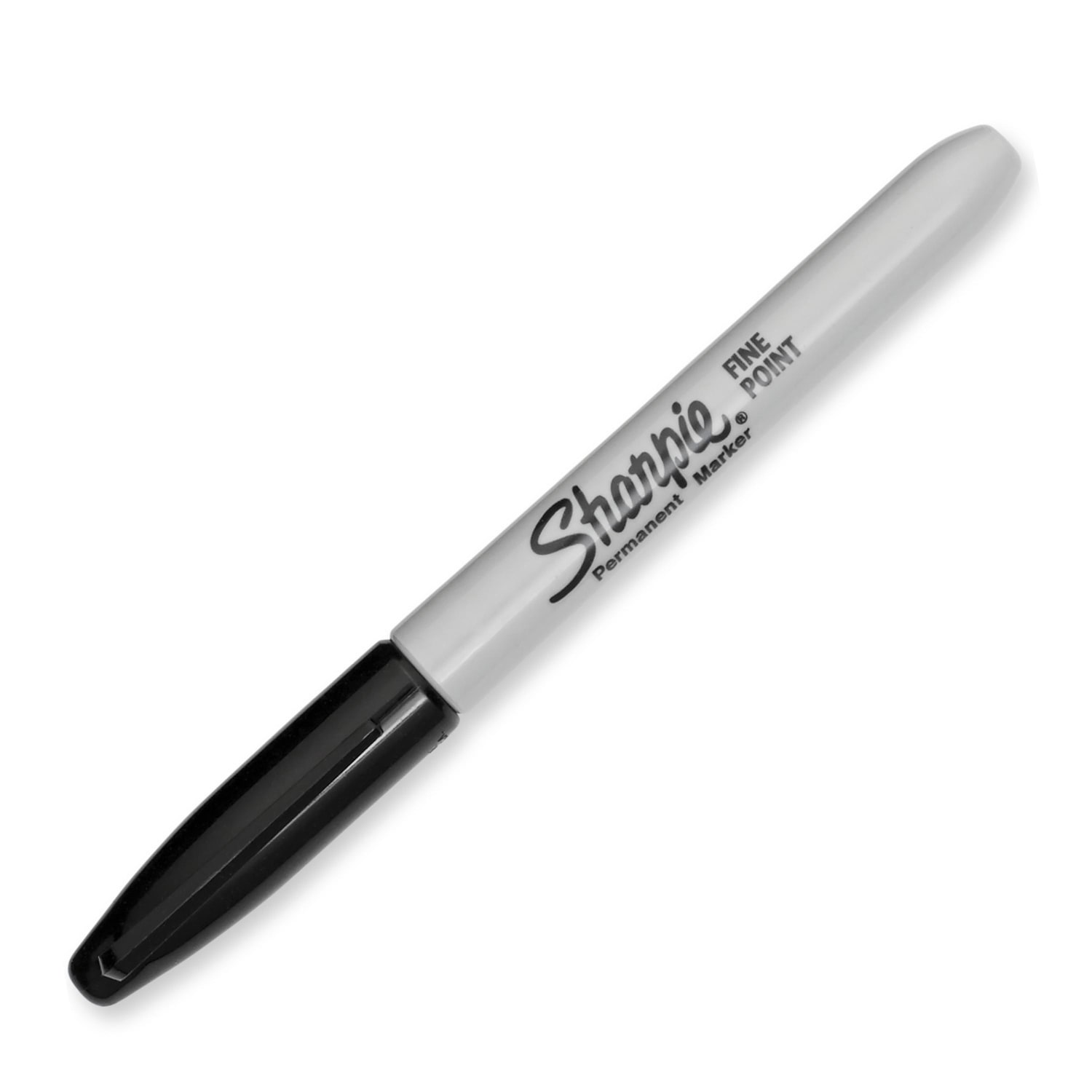 Sharpie Fine Point Permanent Markers, Gray Barrel, Black Ink, Pack Of 5 - Image 3