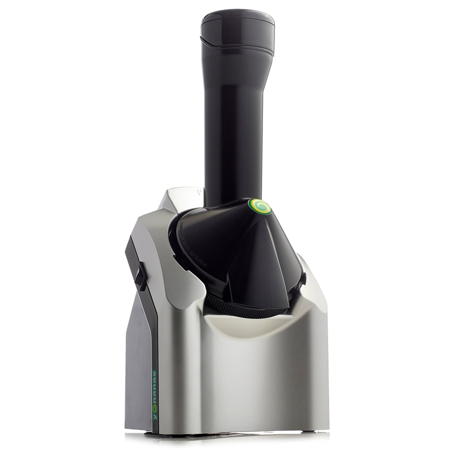 Edgecraft Yonanas Classic Vegan Non-Dairy Frozen Fruit Soft Serve Dessert Maker, 6-3/16in x 13-13/16in x 7-9/16in, Silver - Image 3