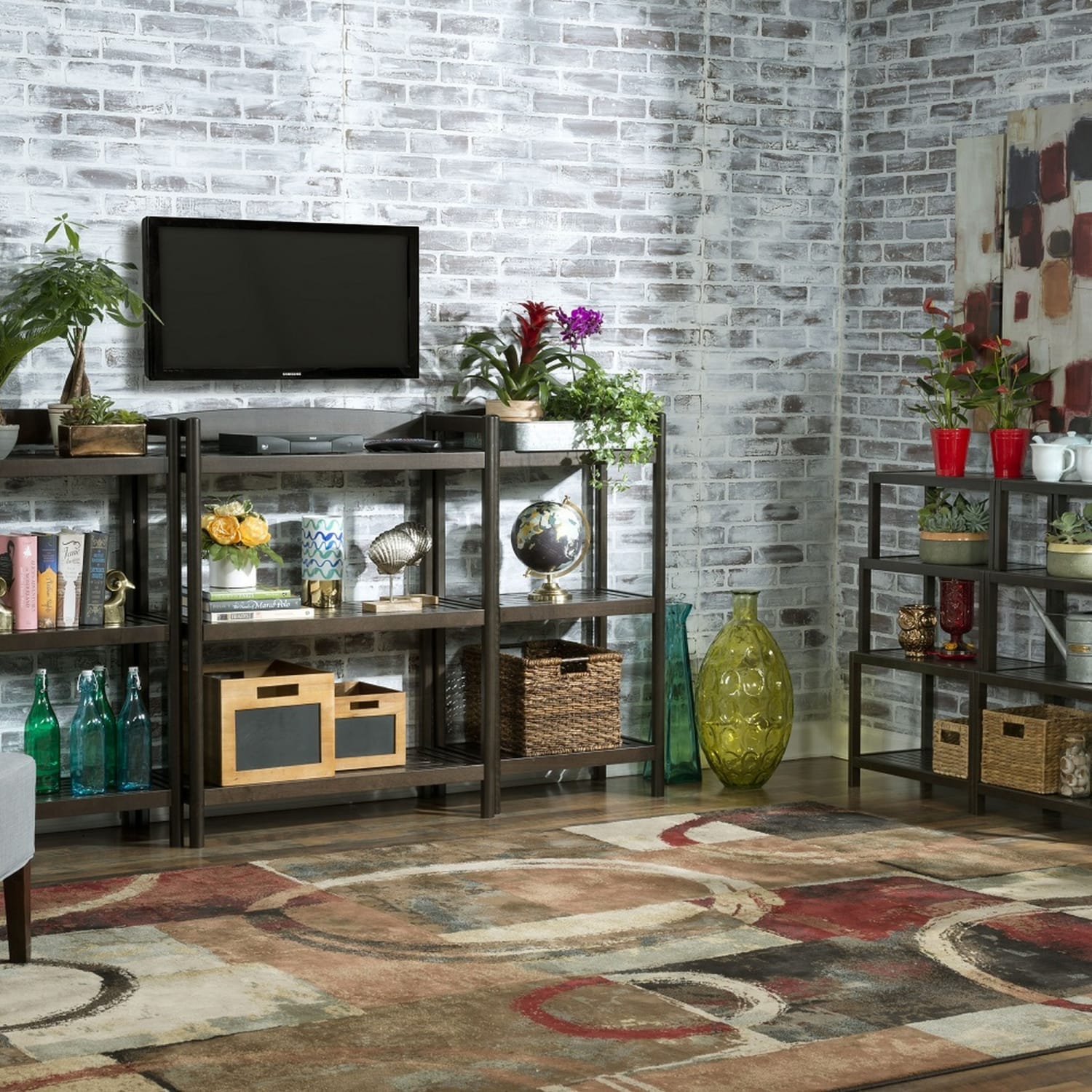 New Ridge Home Goods Dunnsville 37inH 4-Tier Bookcase, Espresso - Image 5