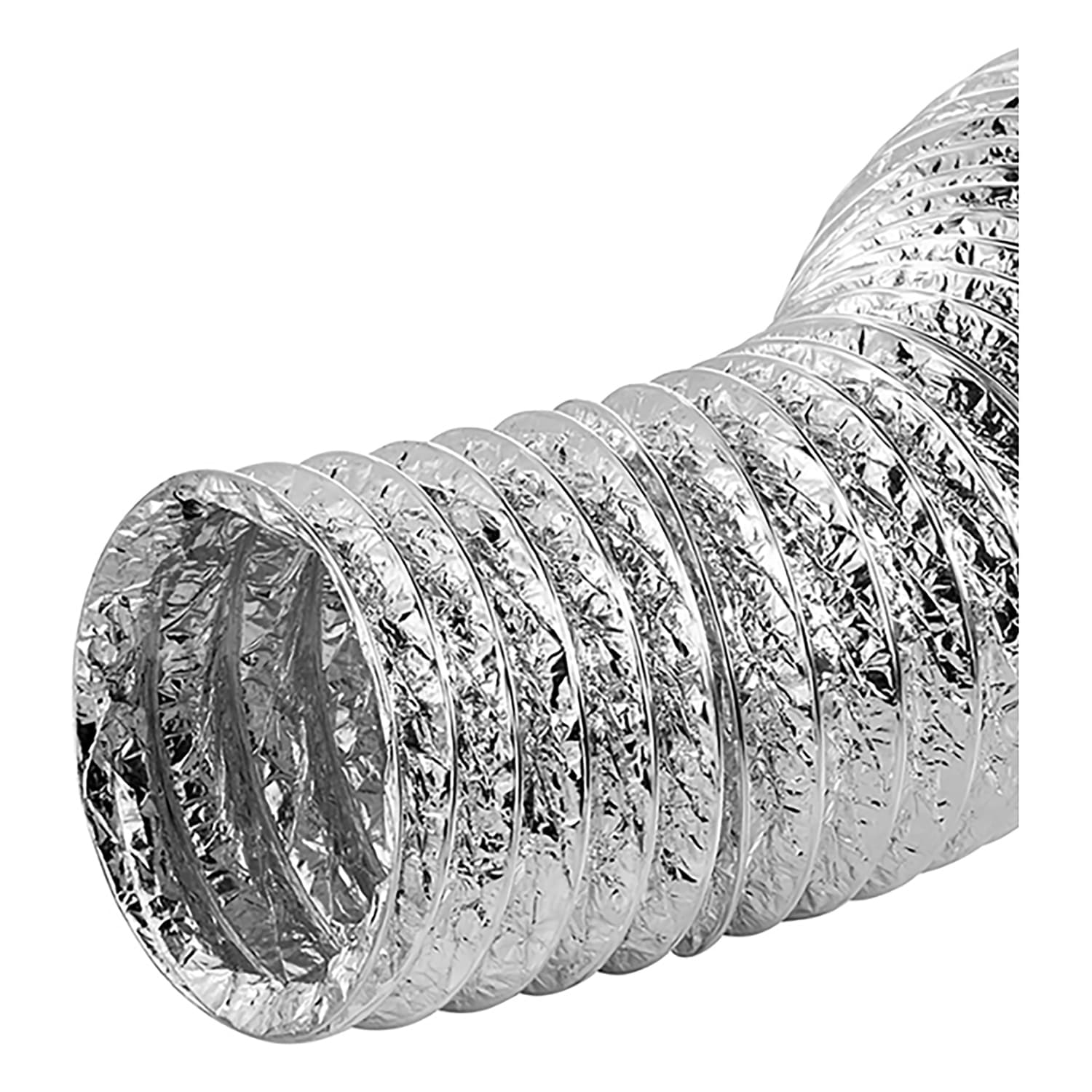 Lambro 4-In. UL 2158A Clothes Dryer Foil Flex Transition Duct, 50-ft., 498-50 - Image 3