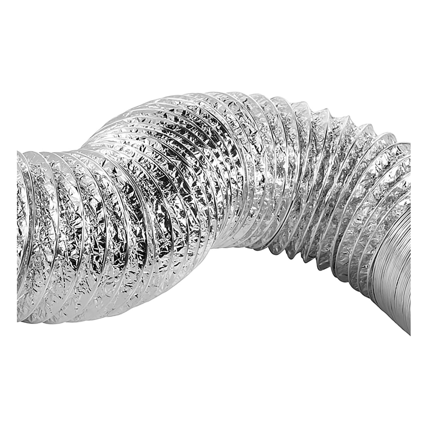 Lambro 4-In. UL 2158A Clothes Dryer Foil Flex Transition Duct, 50-ft., 498-50 - Image 5
