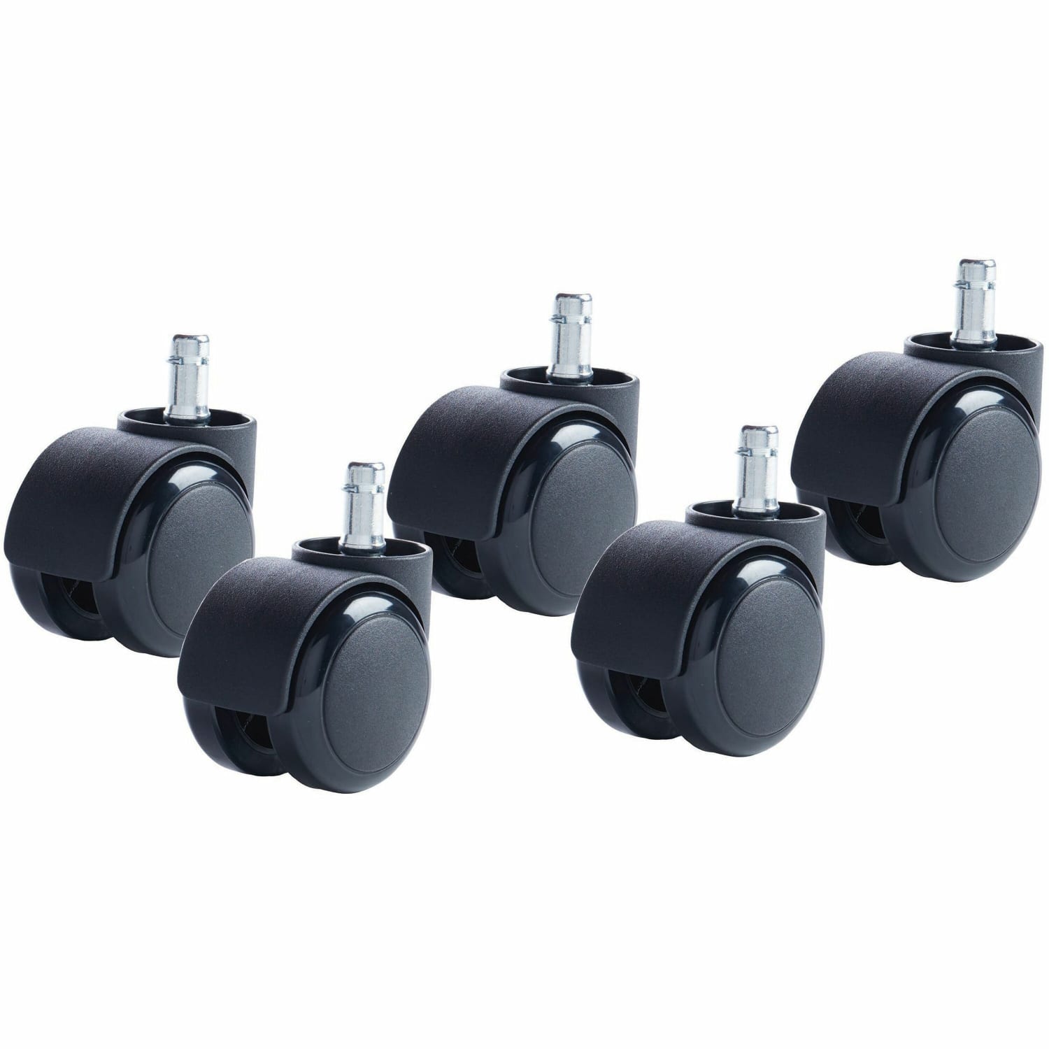 Master Caster Futura Series Casters Soft Wheel Stem B For Metal Base Pack Of 5 PopularChairscom