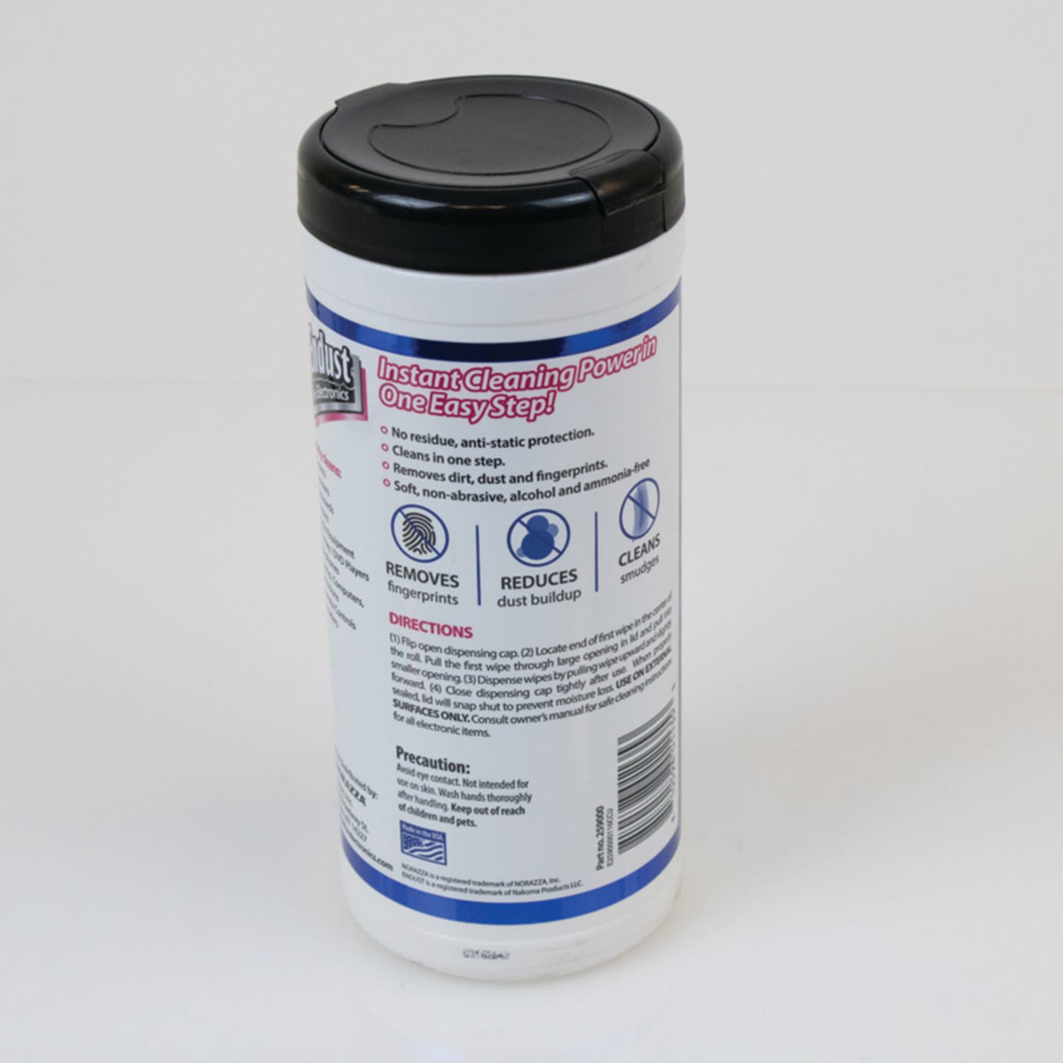 Endust For Electronics Antistatic Pop-Up Wipes, 6in x 6in, Pack Of 70 Wipes - Image 4
