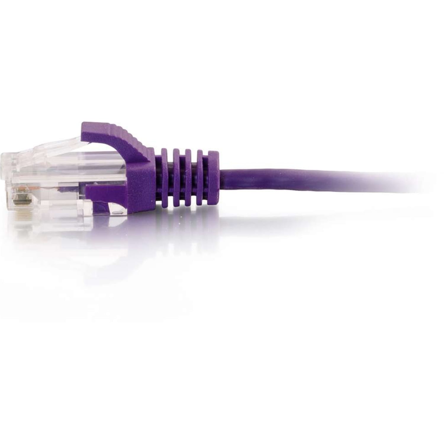 C2G 7ft Cat6 Snagless Unshielded (UTP) Slim Ethernet Cable - Cat6 Network Patch Cable - PoE - Purple - 7 ft Category 6 Network Cable  - 01183 - Image 3