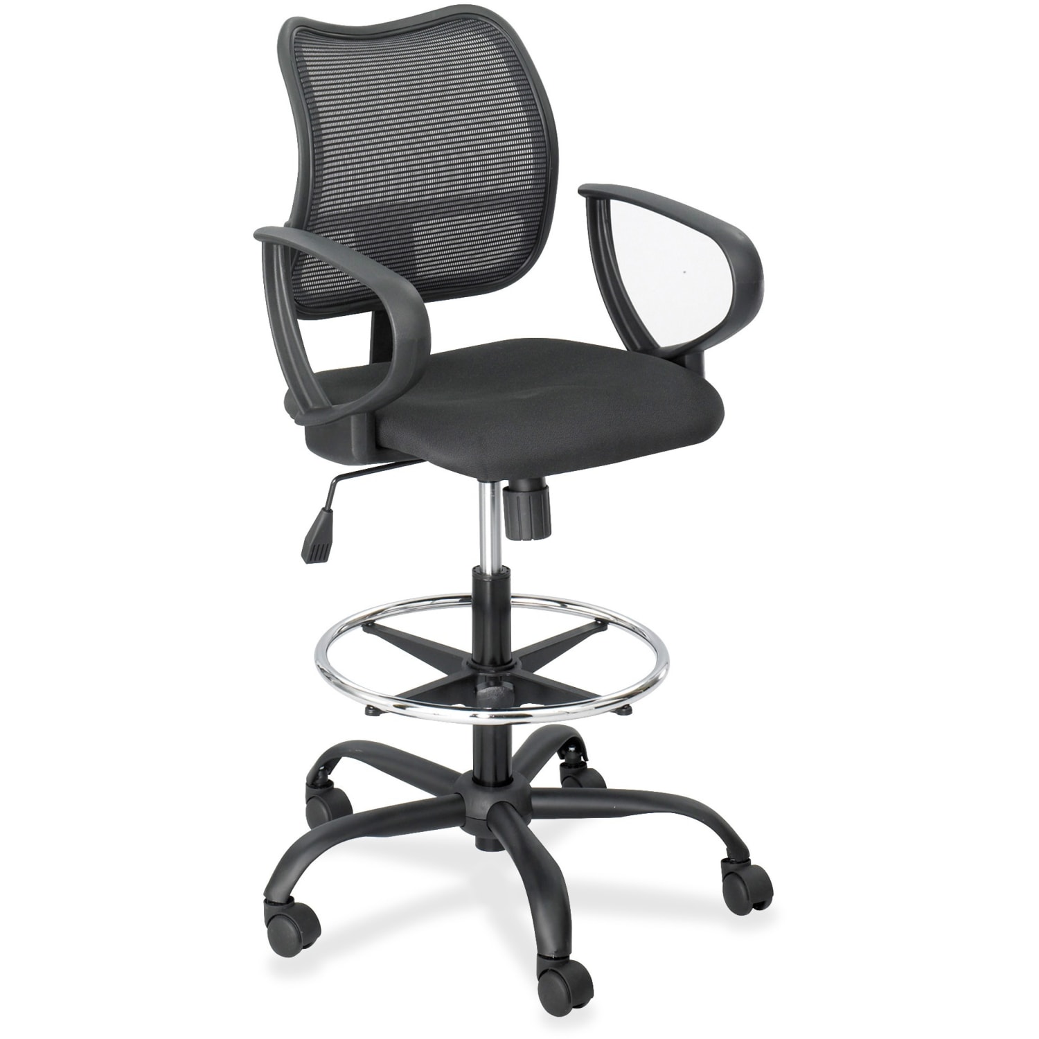 Safco Vue Mesh Extended Height Chair, Black - Image 4