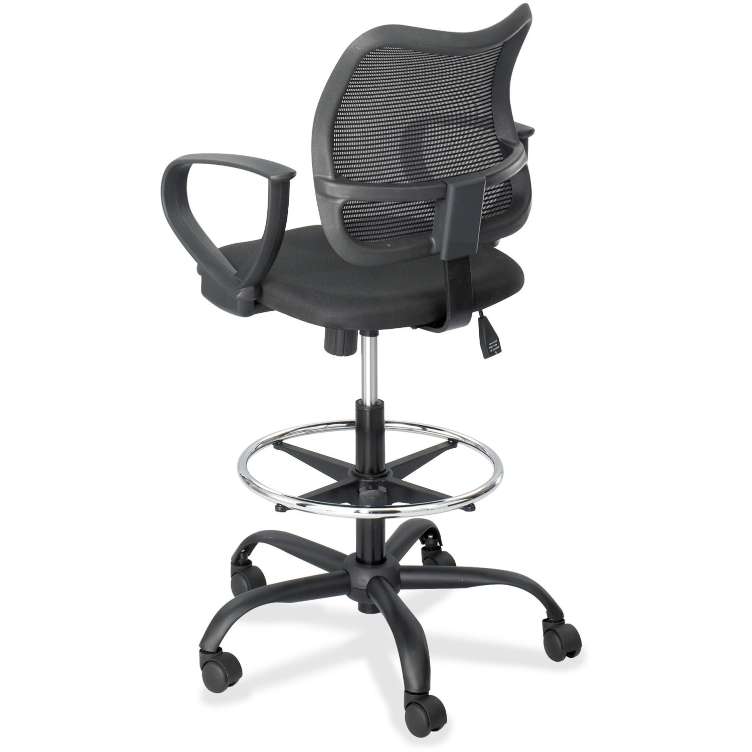 Safco Vue Mesh Extended Height Chair Black PopularChairscom