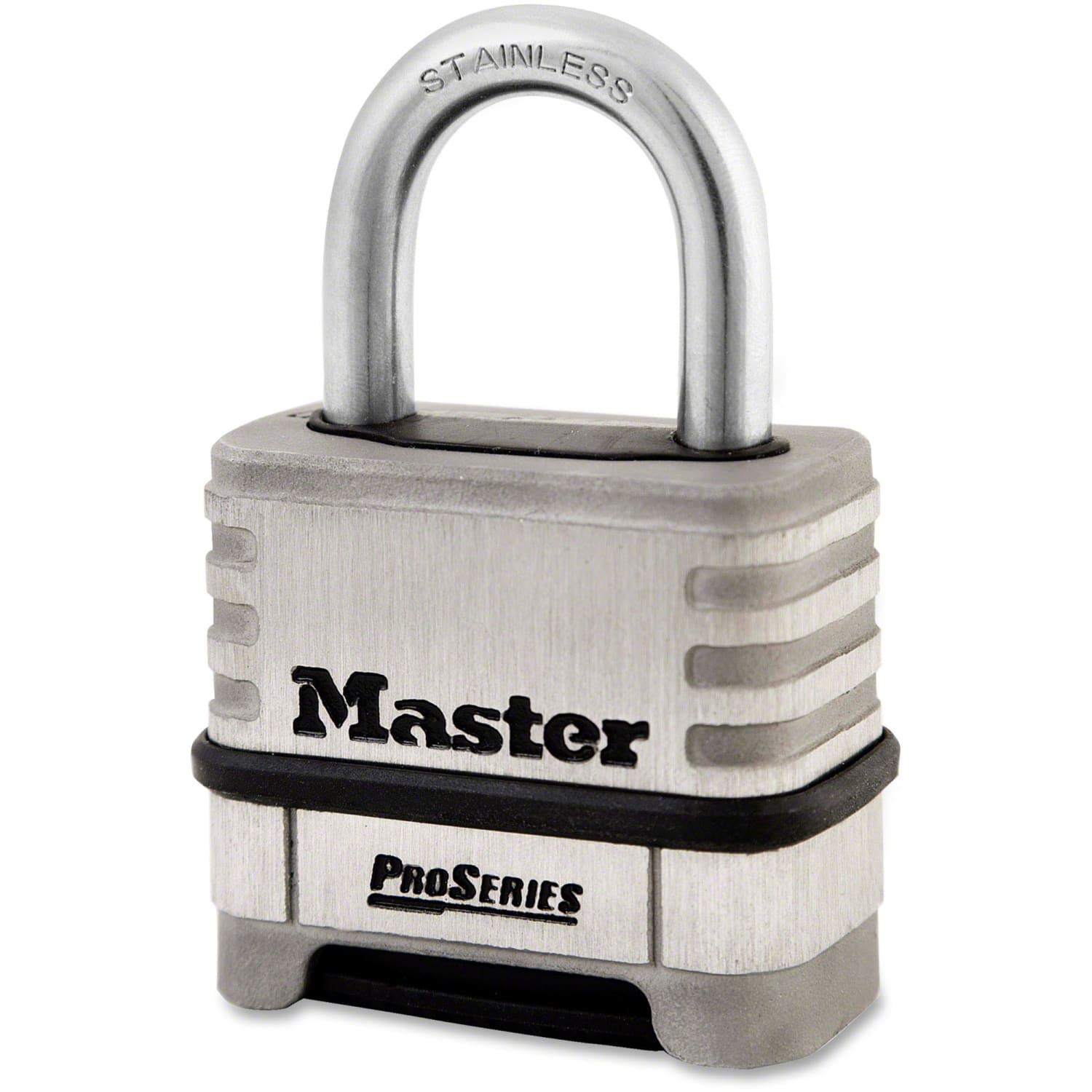 Master Lock ProSeries Stainless Steel Combination Lock, 5/16in, Stainless Steel - Image 3