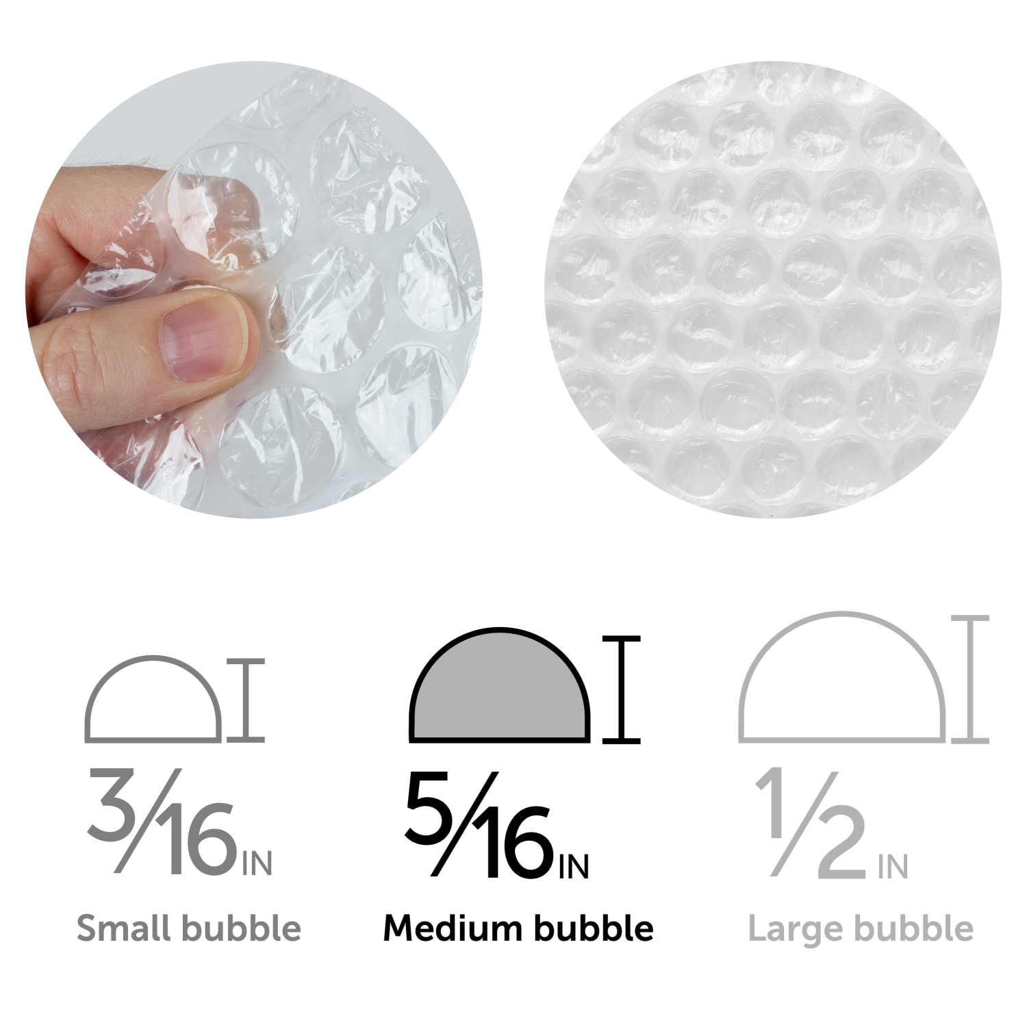 Office Depot Brand Medium Bubble Cushioning, 5/16in Thick, Clear, 12inx100' - Image 3