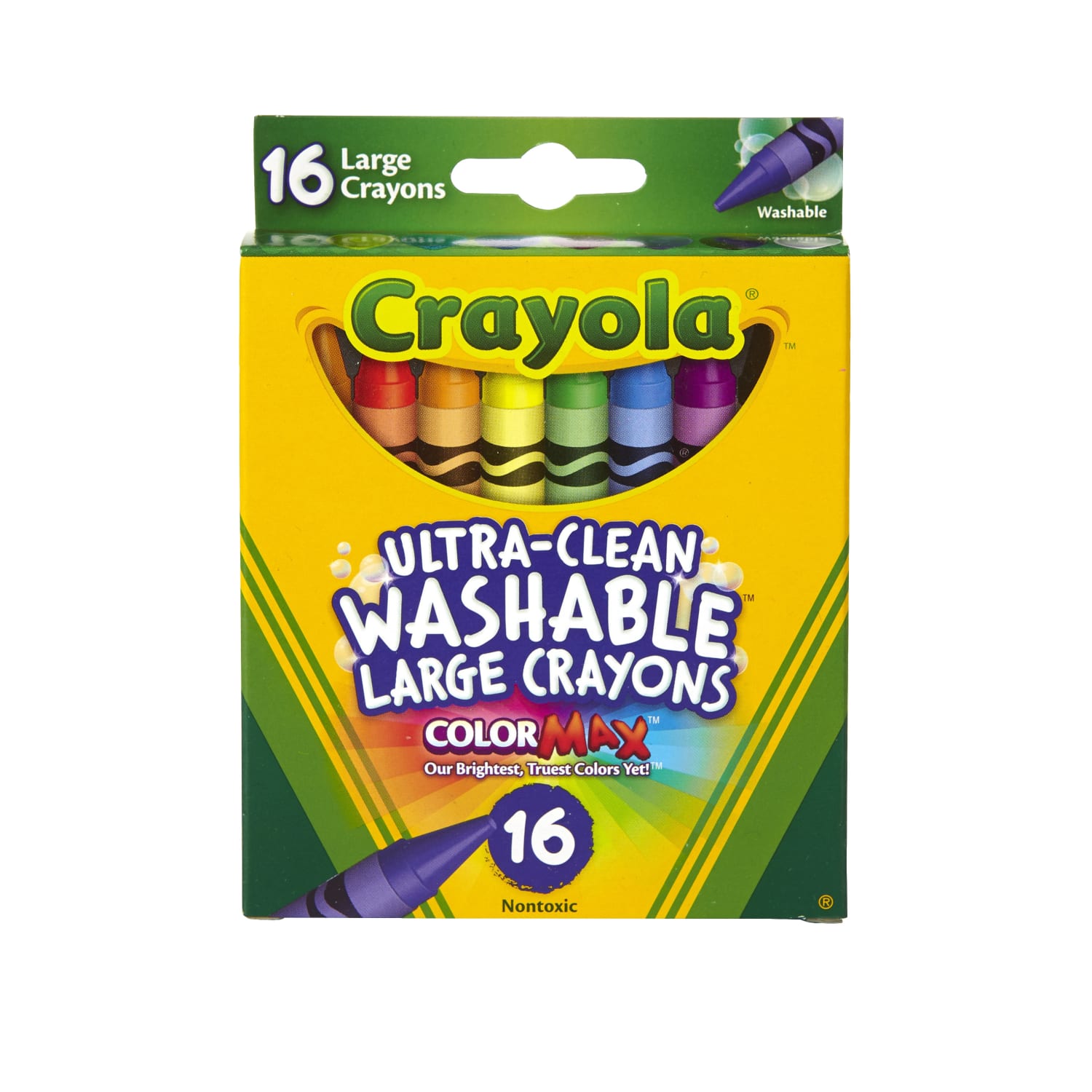 Crayola Washable Crayons, Assorted Colors, Pack Of 16 - Image 3