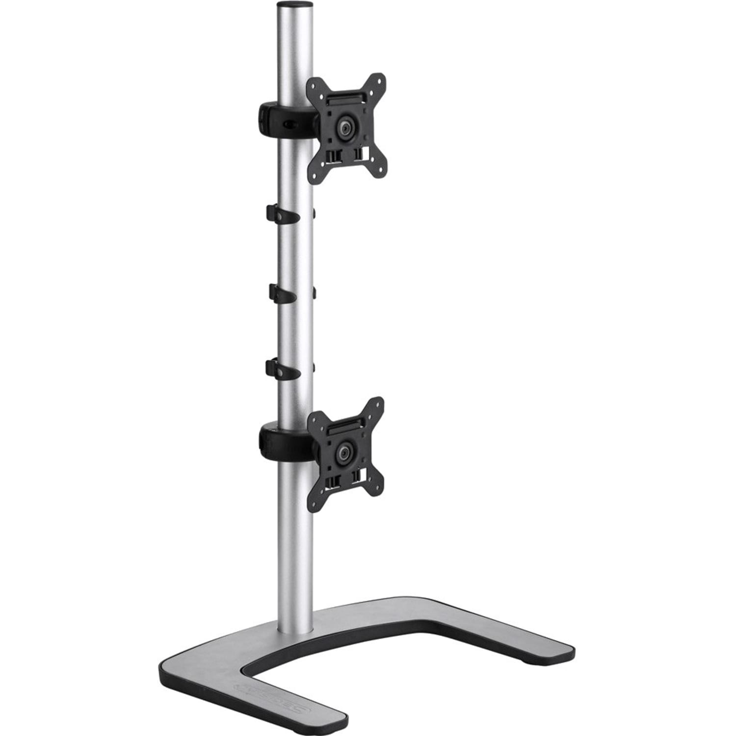 Atdec Visidec Dual-Monitor Metal Freestanding Vertical Desk Stand For 15in Monitors, 29inH x 16-5/8inW x 12inD, Silver - Image 3
