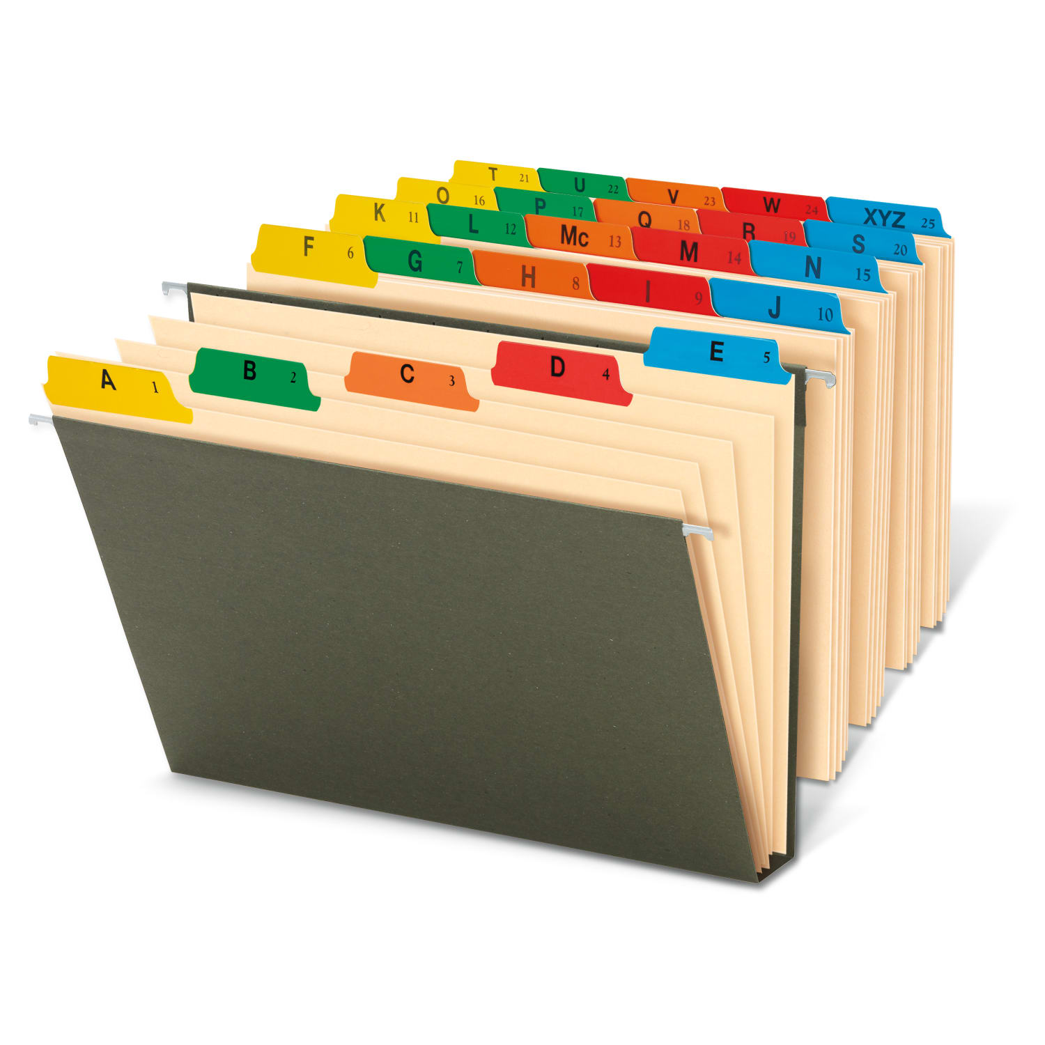 Office Depot Brand Manila A To Z File Guides, Letter Size, Manila, Pack Of 25 - Image 4