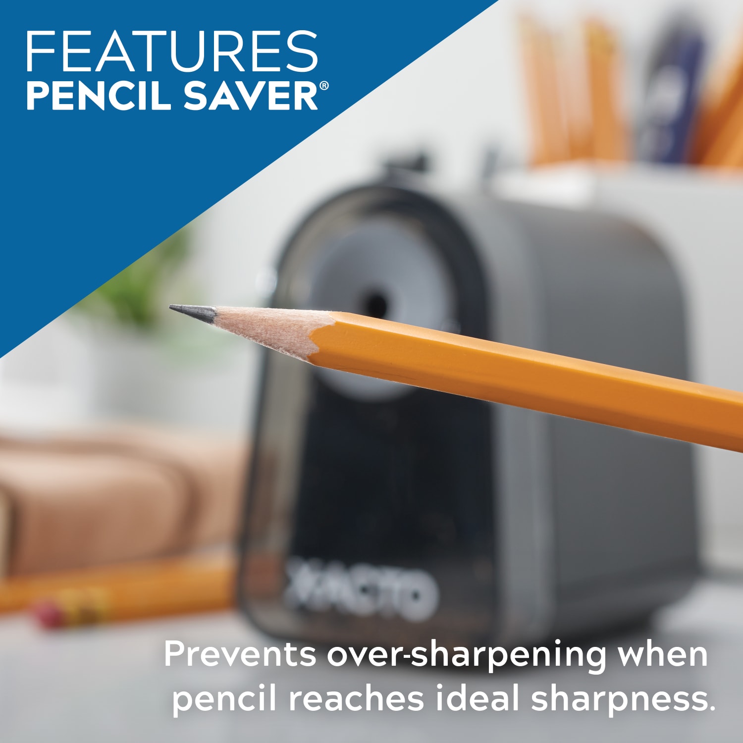 X-ACTO Mighty Mite Electric Pencil Sharpener, Black - Image 4