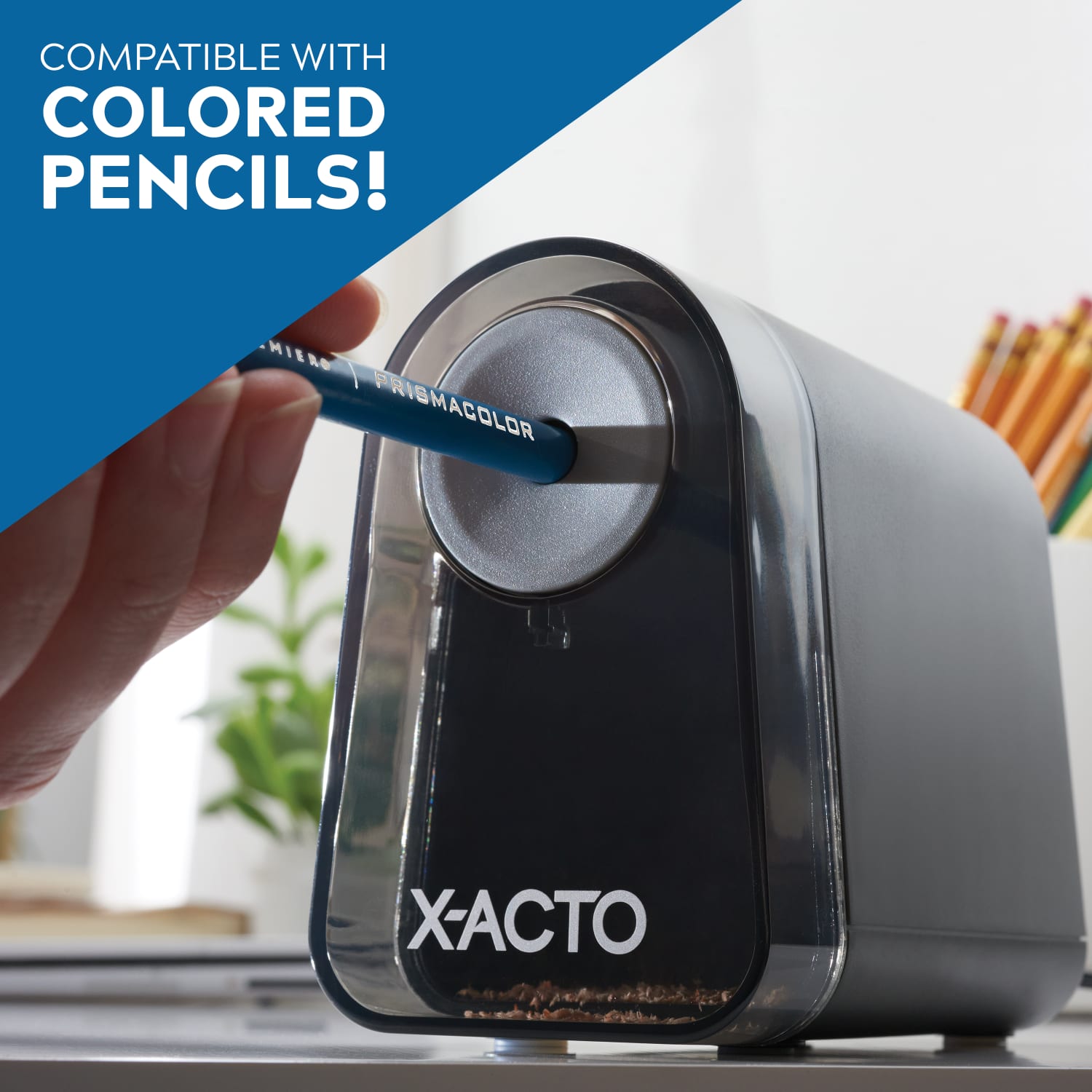 X-ACTO Mighty Mite Electric Pencil Sharpener, Black - Image 5