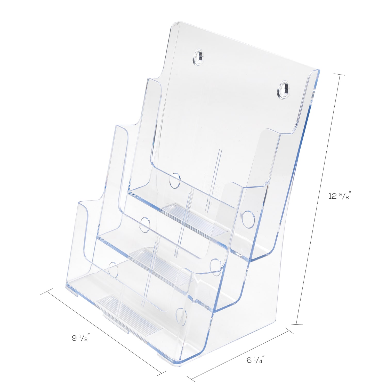 Office Depot Brand 3-Tier Magazine Holder, 12-11/16inH x 9-1/2inW x 6-1/4inD - Image 6