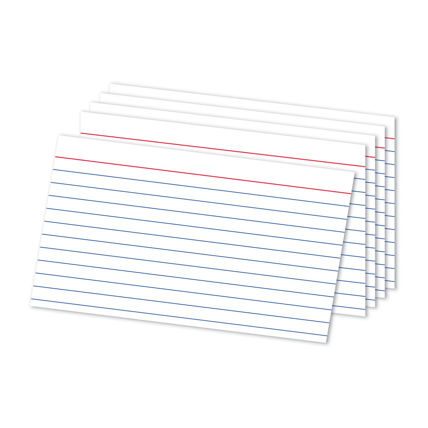 Office Depot Brand Ruled Index Cards, 5in x 8in, White, Pack Of 100