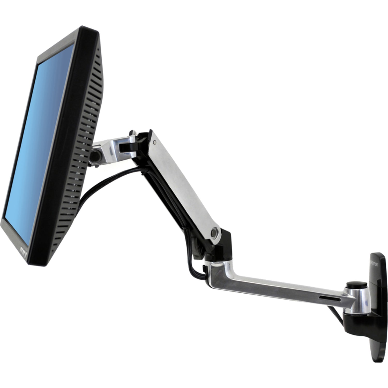 Ergotron Mounting Arm for LCD Monitor, Monitor, TV - Polished Aluminum - 34in Screen Support - 24.91 lb Load Capacity - 45243026 - Image 4