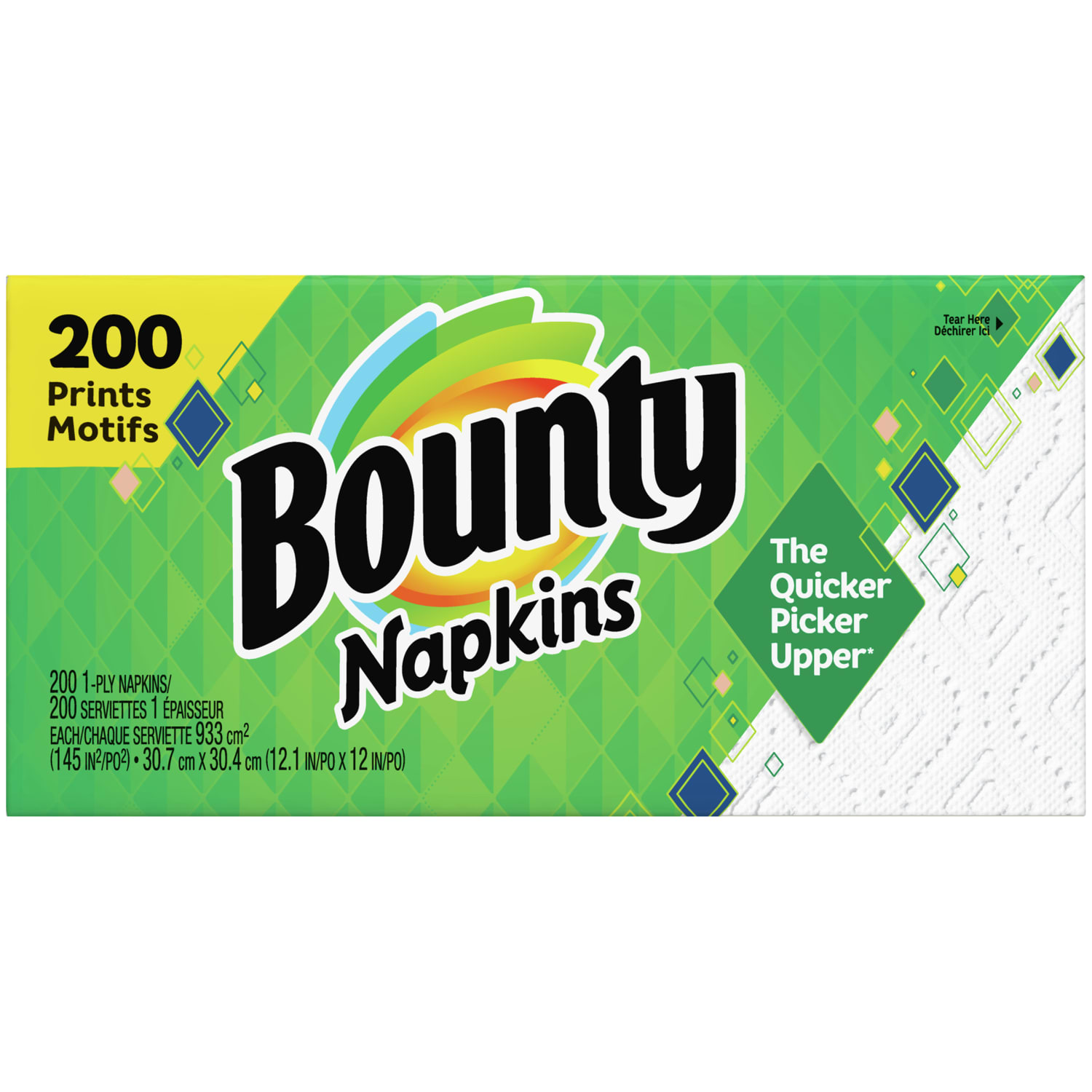 Bounty Quilted 1-Ply Napkins, White, Pack Of 200 Napkins - Image 6