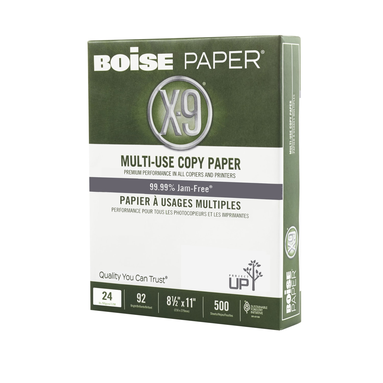 Boise X-9 Multi-Use Printer & Copy Paper, 1 Ream, White, Letter (8.5in x 11in), 500 Sheets Per Ream, 24 Lb, 92 Brightness - Image 3