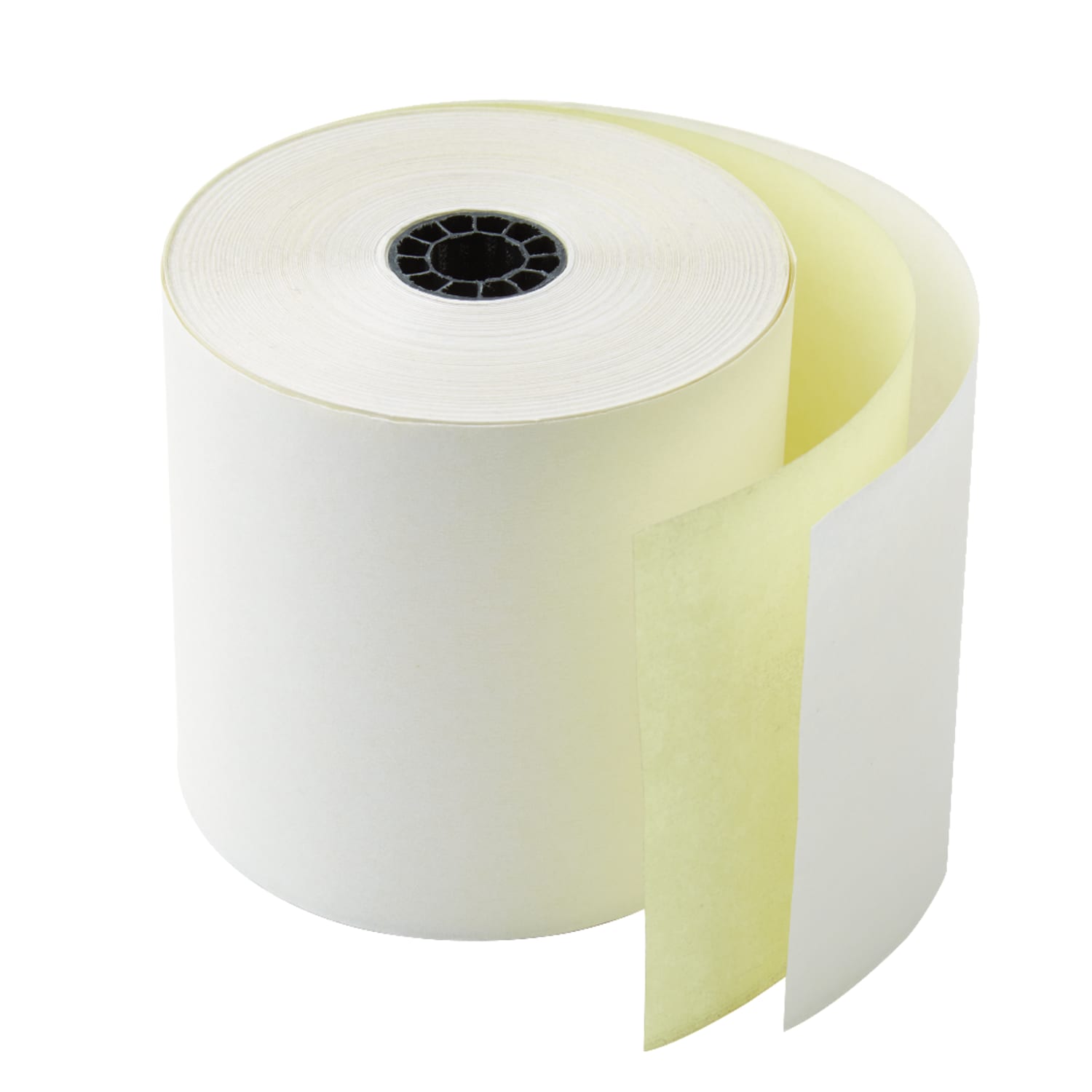Office Depot Brand 2-Ply POS & Credit Card Carbonless Rolls, 3in x 100ft, White/Canary, Pack Of 50 - Image 3