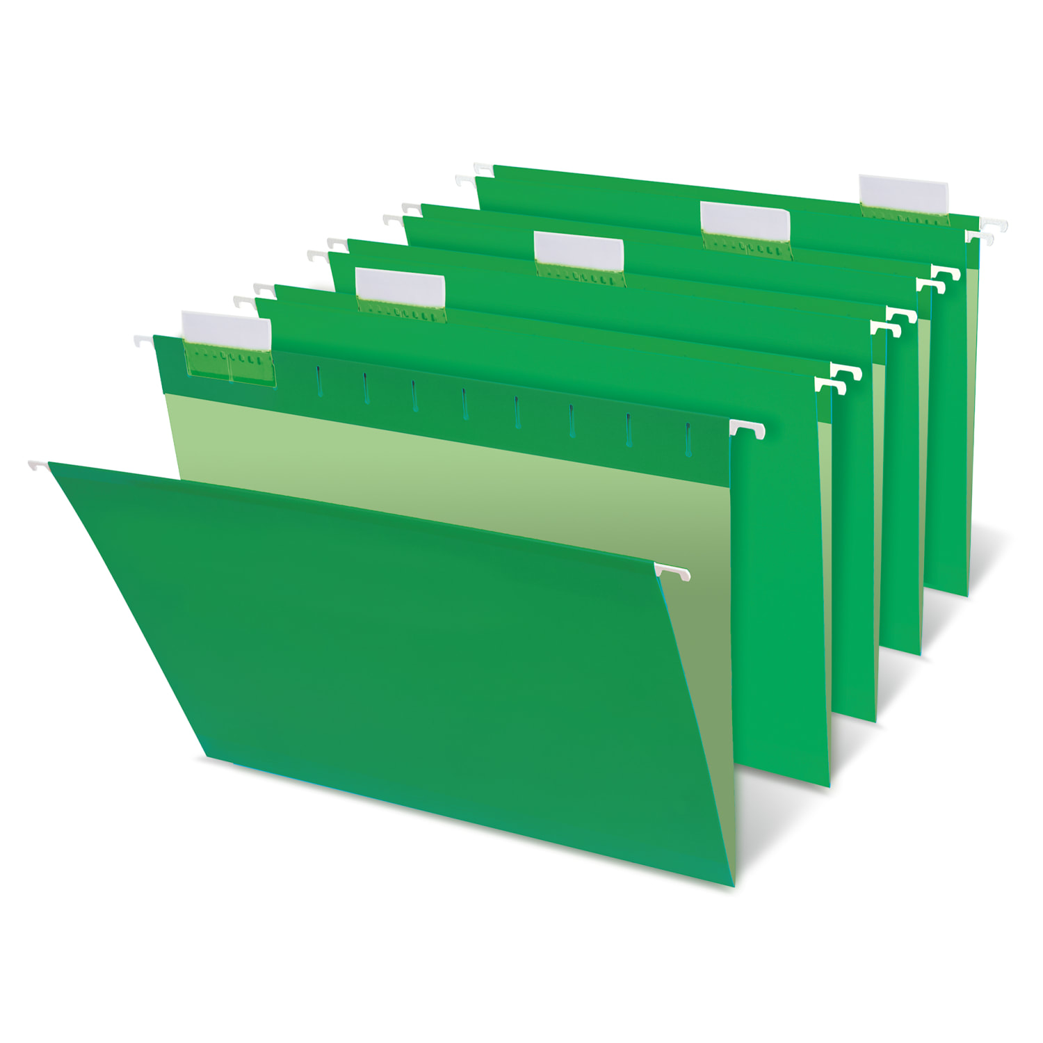 Office Depot Brand Hanging Folders, Letter Size, 1/5 Tab Cut, Bright Green, Box Of 25 - Image 4