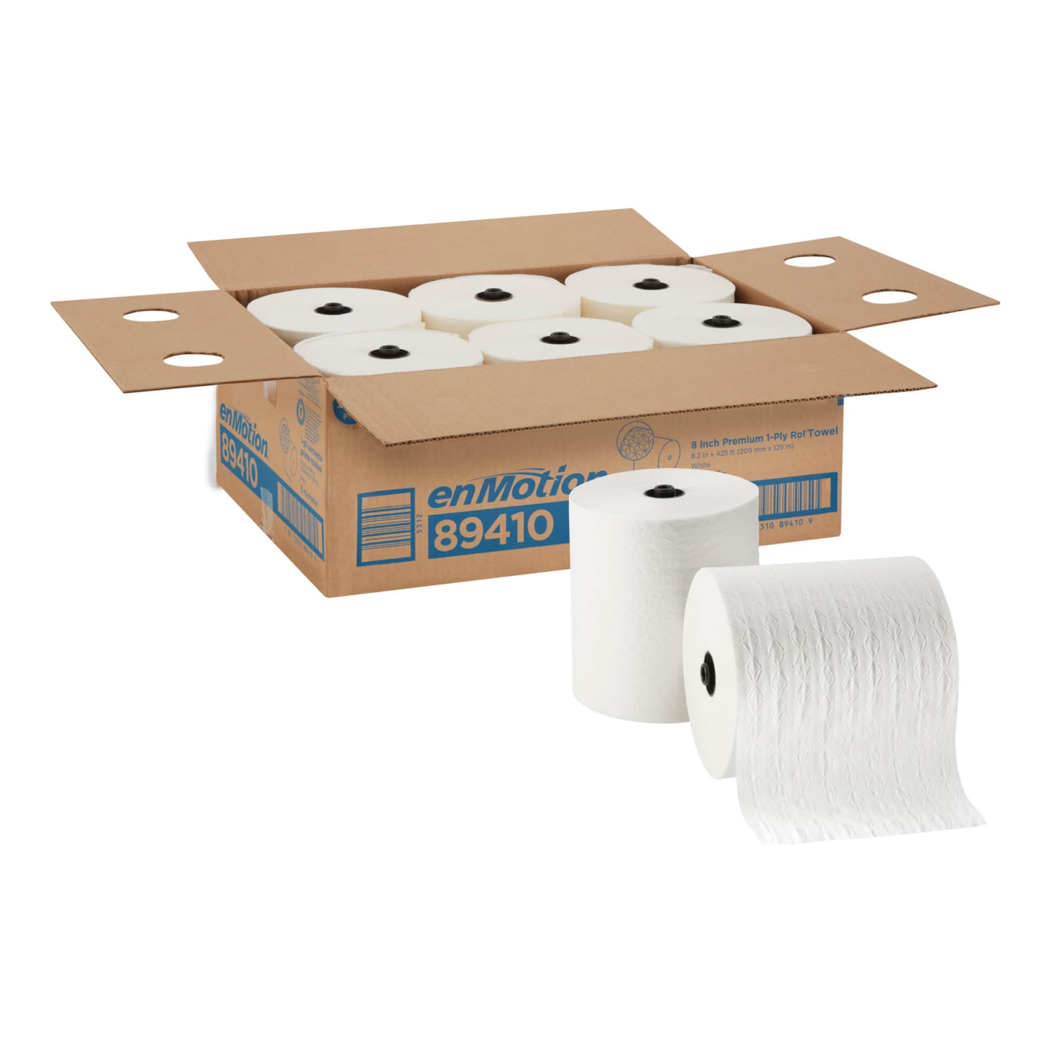 enMotion by GP PRO, 1-Ply, 8.2in x 425ft, White, 6 Rolls per Case - Image 3