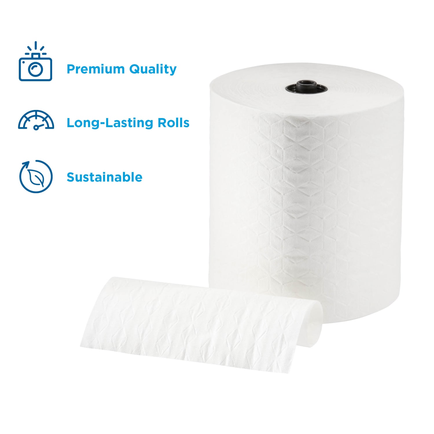 enMotion by GP PRO, 1-Ply, 8.2in x 425ft, White, 6 Rolls per Case - Image 3