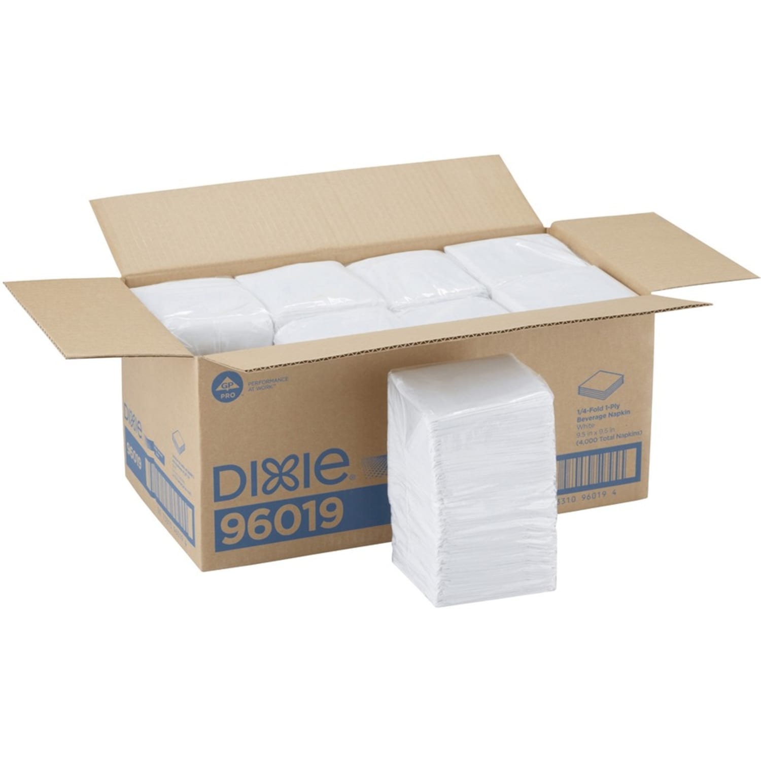 Tork Beverage Napkins, 9 3/8in x 9 3/8in, 100% Recycled, White, Pack Of 500 - Image 5