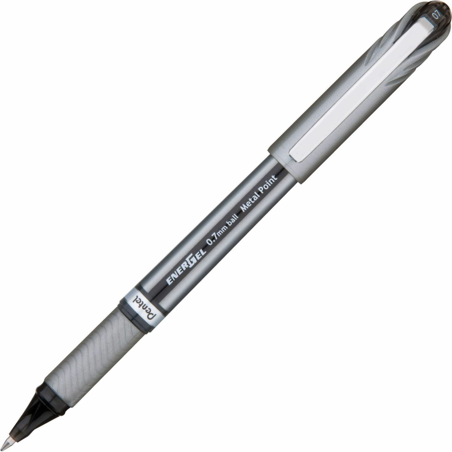 Pentel EnerGel NV Liquid Gel Pens, Medium Point, 0.7 mm, Black Ink, Pack Of 12 Pens - Image 4