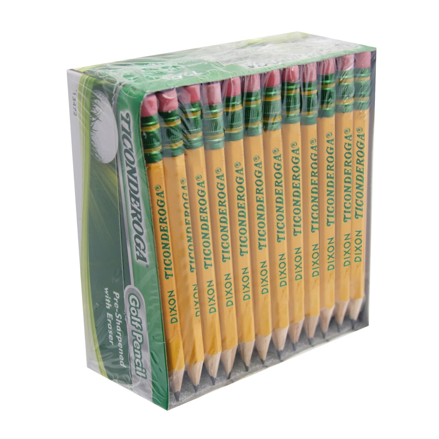Ticonderoga Golf Pencils With Erasers, Presharpened, #2 Lead, Pack of 72 - Image 4