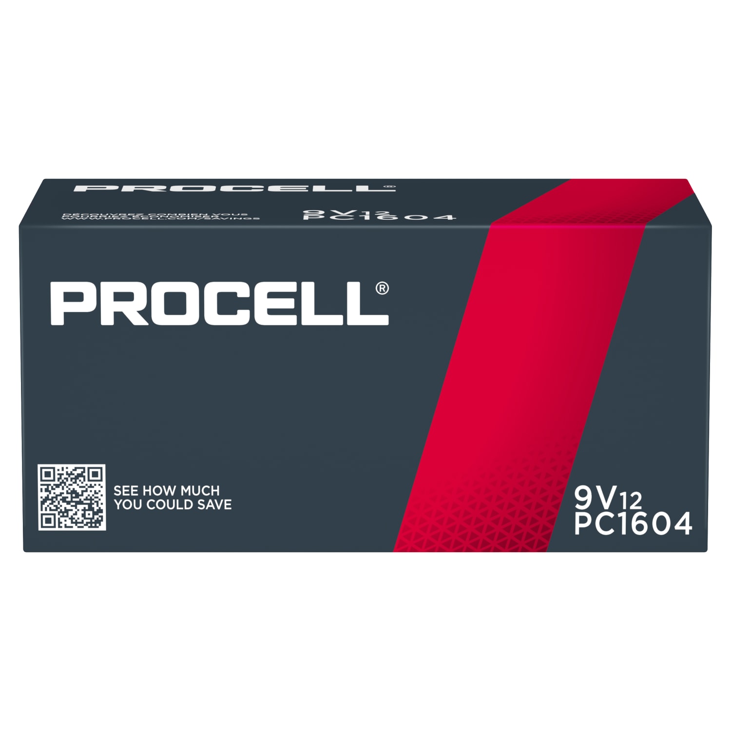Procell 9-Volt Alkaline Batteries, Pack Of 12