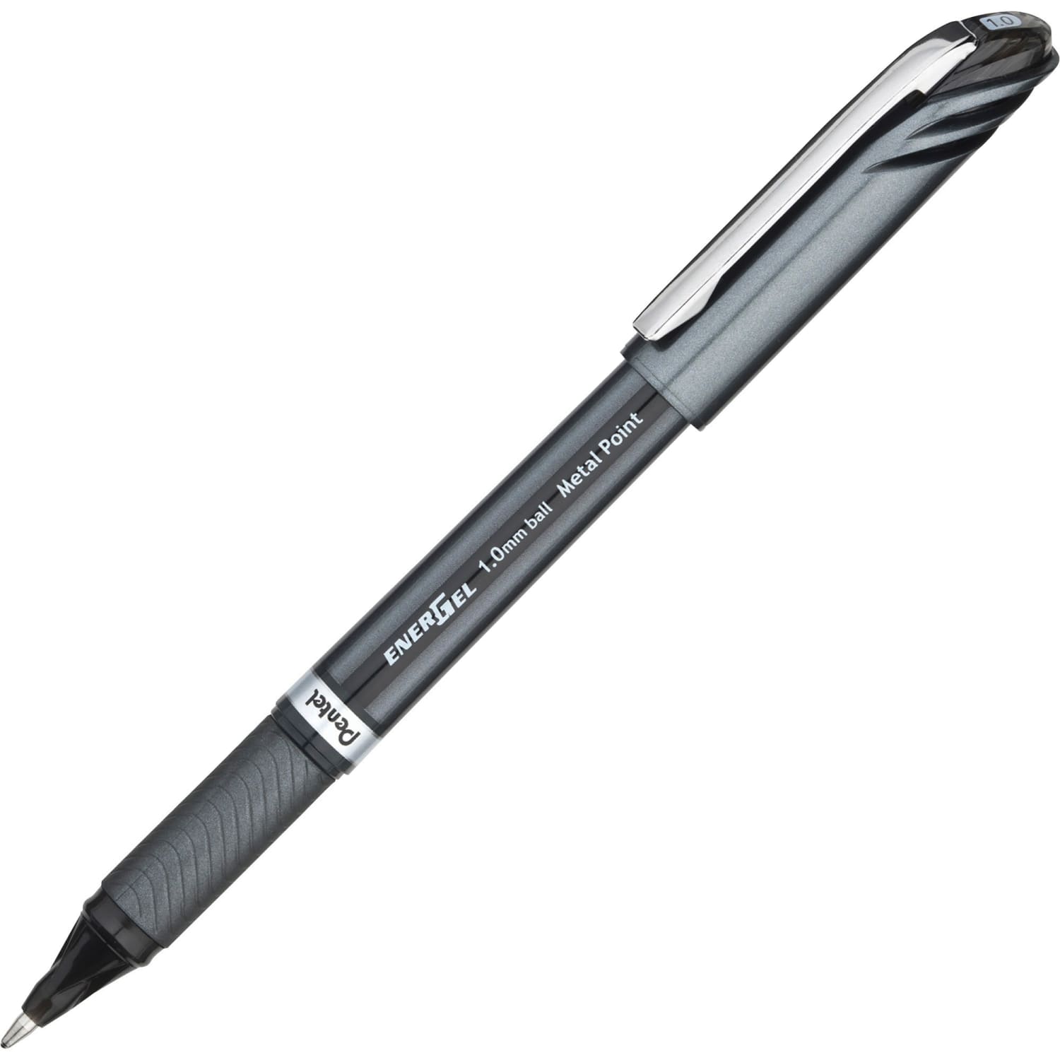 Pentel EnerGel NV Liquid Gel Pens, Bold Point, 1.0 mm, Black Ink, Pack Of 12 Pens - Image 3