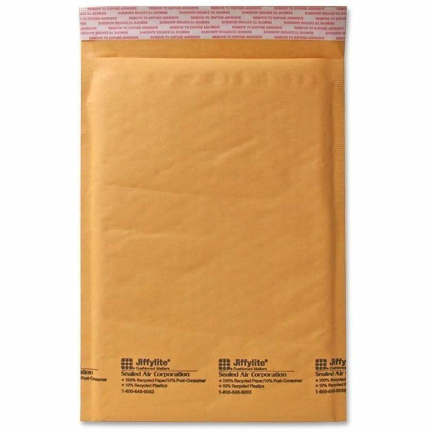 Sealed Air Self-Seal Bubble Mailers, 9 1/2in x 14 1/2in, Kraft, Case Of 100 - Image 3