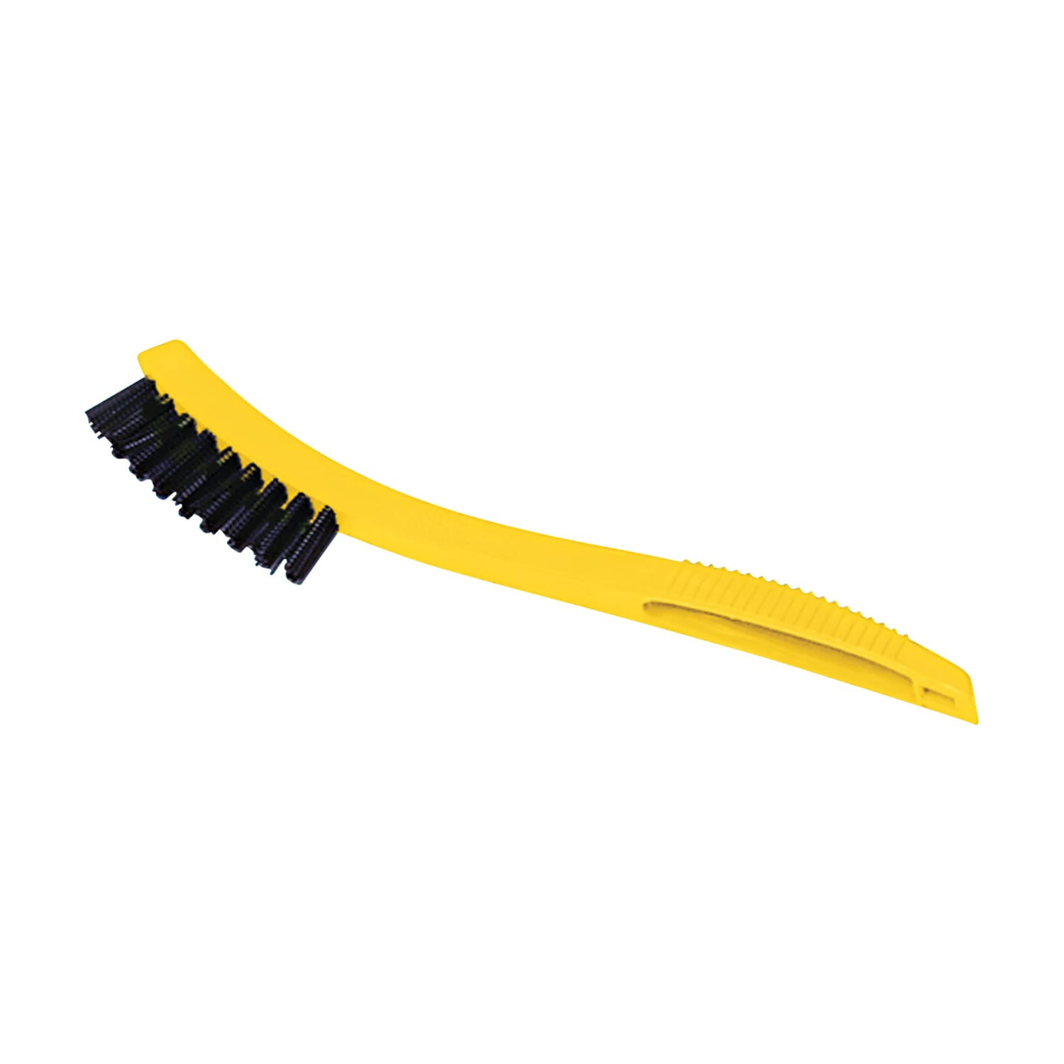 Rubbermaid Commercial Synthetic-Fill Tile and Grout Brush, 8-1/2 inches Yellow Plastic Handle, Sold as One Brush - Image 3