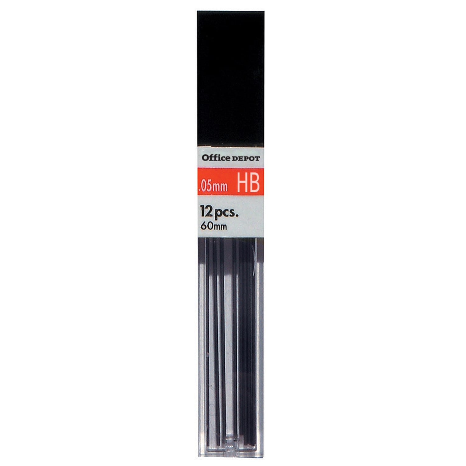 Office Depot Brand Lead Refills, 0.5 mm, HB Hardness, Tube Of 12 Leads, Pack Of 3 Tubes - Image 3
