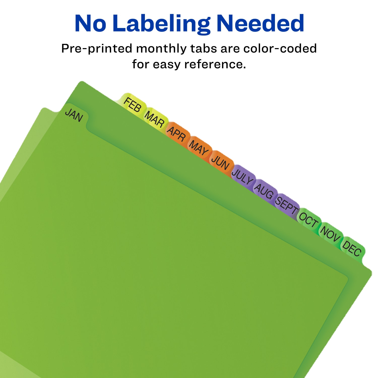 Avery Preprinted Plastic Dividers, A-Z, 12-Tab,  Multicolor, 1 Set - Image 5