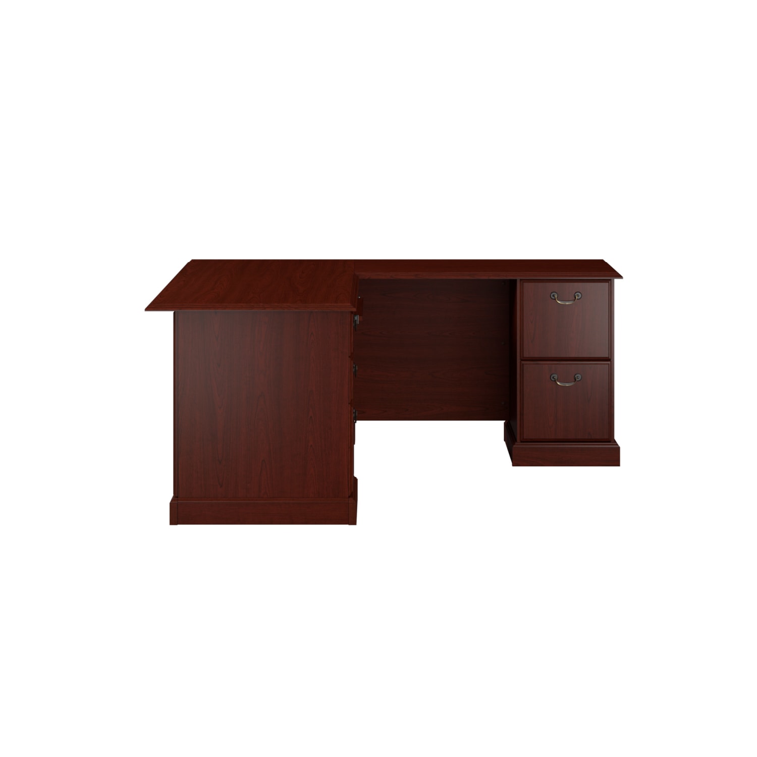 Bush Business Furniture Arlington 66inW L-Shaped Corner Desk, Harvest Cherry, Standard Delivery - Image 3