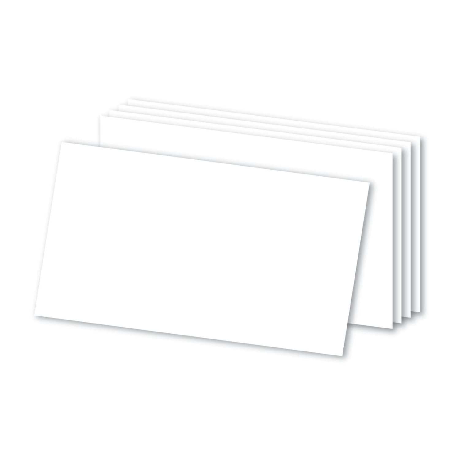 Office Depot Brand Blank Index Cards, 3in x 5in, White, Pack Of 300